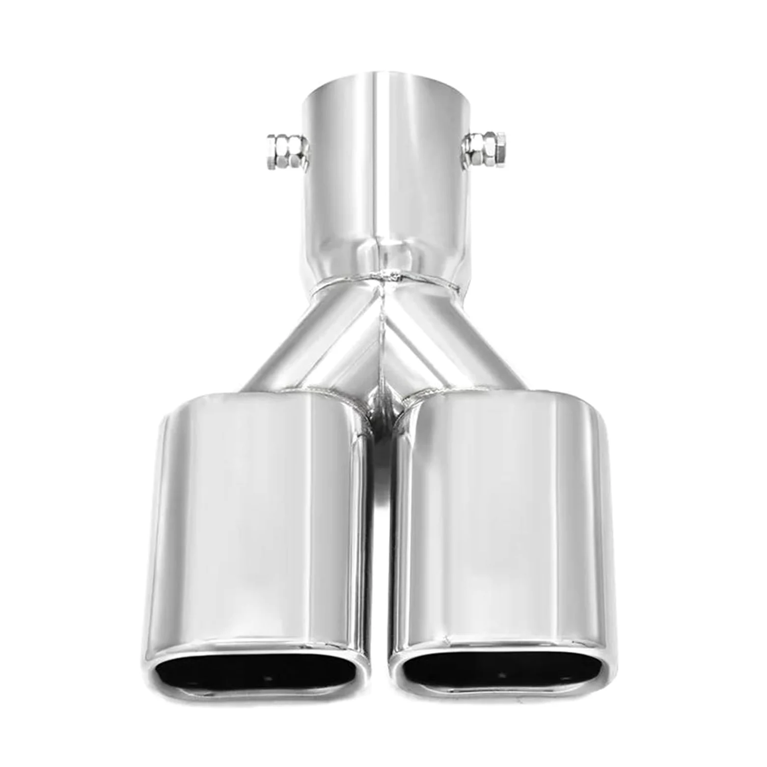 Tubo escape deportivo Silenciador de tubo de escape cuadrado de acero inoxidable de doble cabezal para Toyota para Alphard Serie 40 2024, 1 pieza silenciador