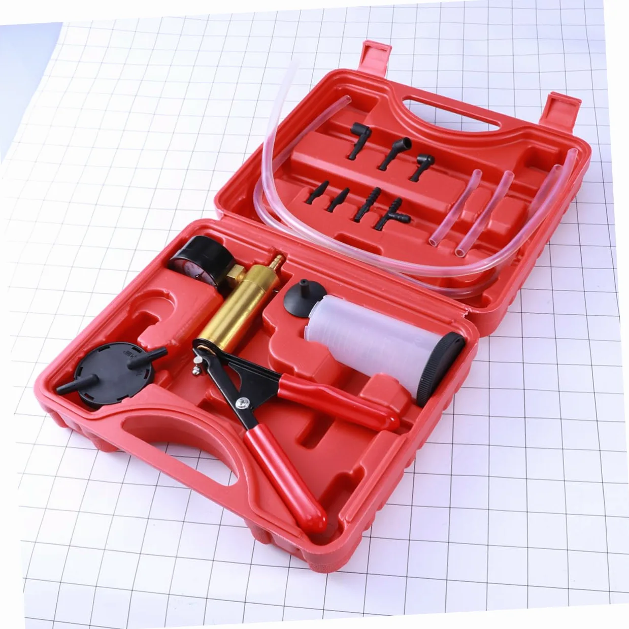 SHERCHPRY 2piezas Bomba De Vacío Manual para Vehículos Kit De Purgador Profesional para Pruebas De Presión y Sangrado De Frenos Herramientas De Reparación Automotriz