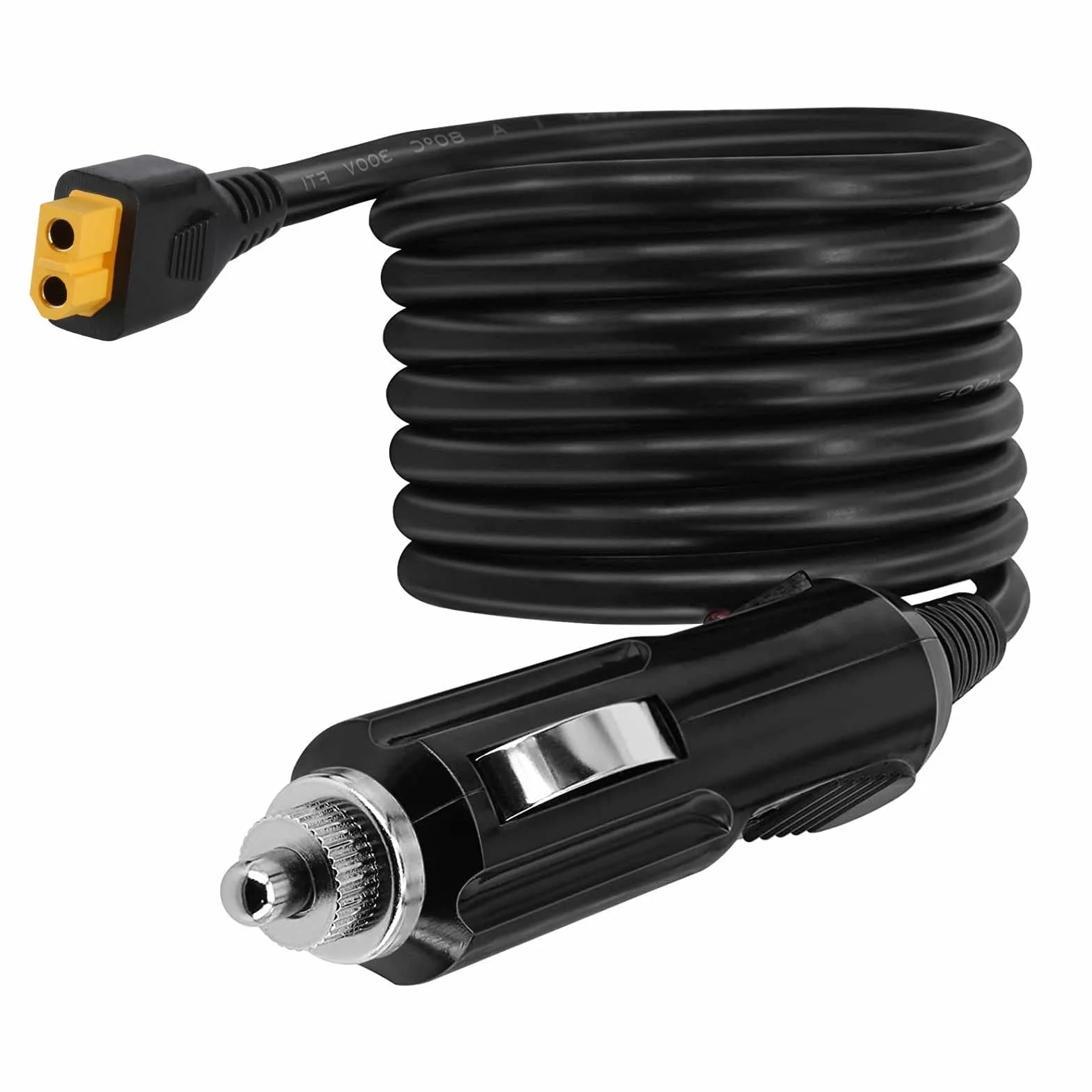 XT60 Cargador de Coche Mechero para Powerstation Estación de energía portátil Bluetti EB55 EcoFlow Delta River 12-24 V Encendedor de Cigarrillos Plug 16 AWG