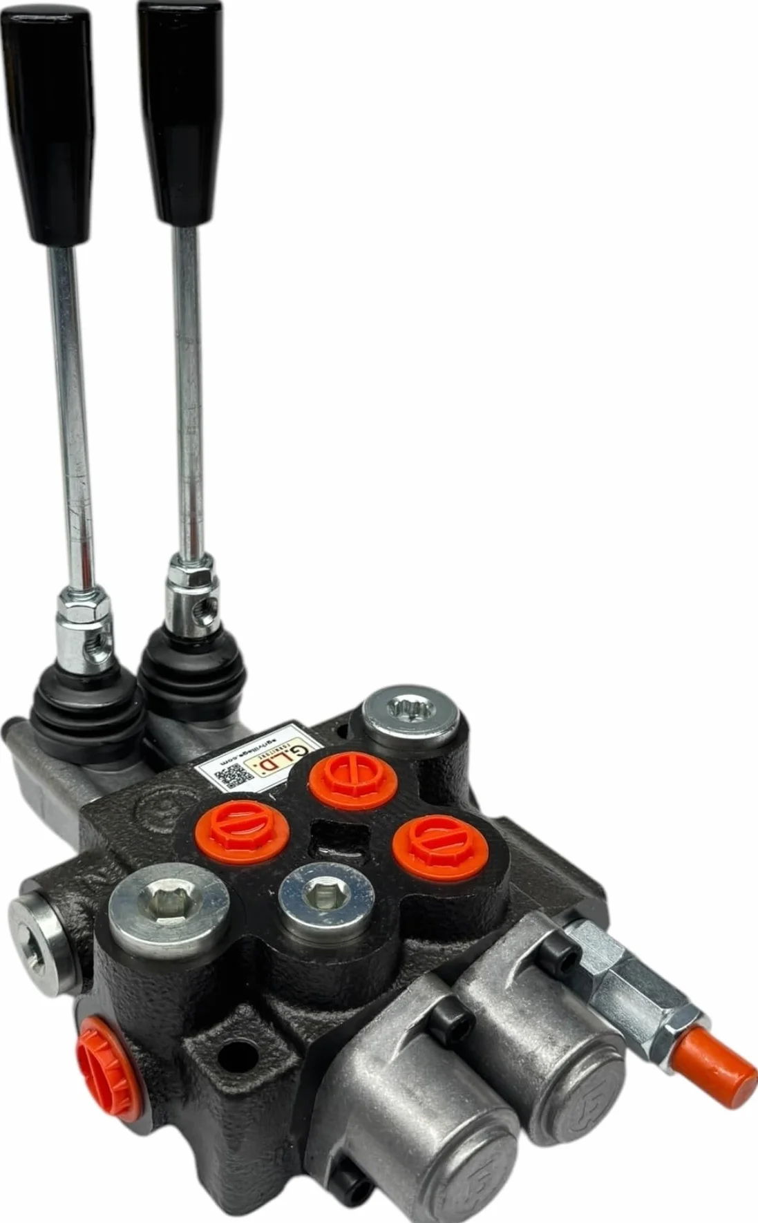 Distribuidor oleodinámico para tractor 2 palancas -1 doble efecto + 1 simple efecto 3/8" 45 litros 300 bar