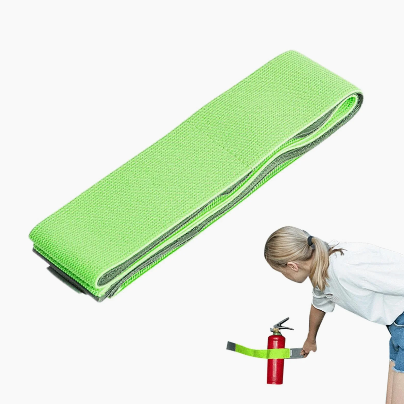 Cinturón De Fijación Para Extintor,Correa Para Extintor,Cinturón de soporte de extintor de coche ajustable, 40 cm/60 cm - Correas de amarre de coche, banda de sujeción de extintor,