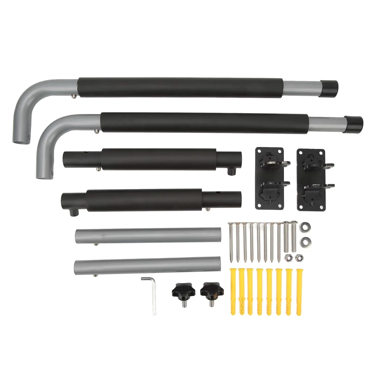 portaequipajes Techo CajaTecho Estante Montaje Pared Telescópico Plegable Soporte Carga 50KG Ganchos Kayak Colgador Canoas Tabla Surf Baca Coche