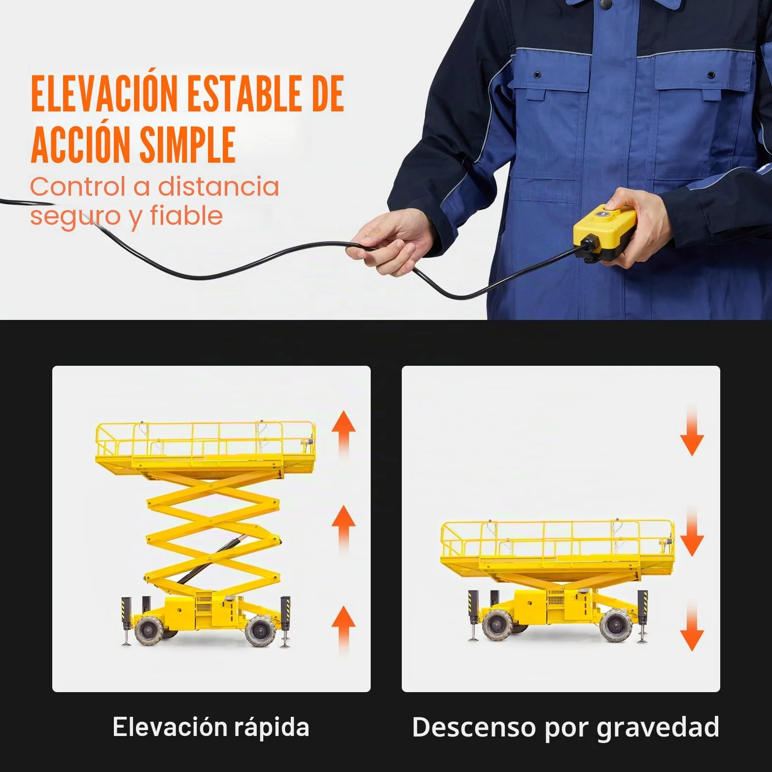 VEVOR Bomba Hidráulica DC 12 V 11 L Unidad Hidráulica de Acción Única Flujo de Aceite 3,44 L/min Presión Máxima de Descarga 22 MPa para Volquete, Plataforma Elevadora, Remolque, Elevación y Descarga