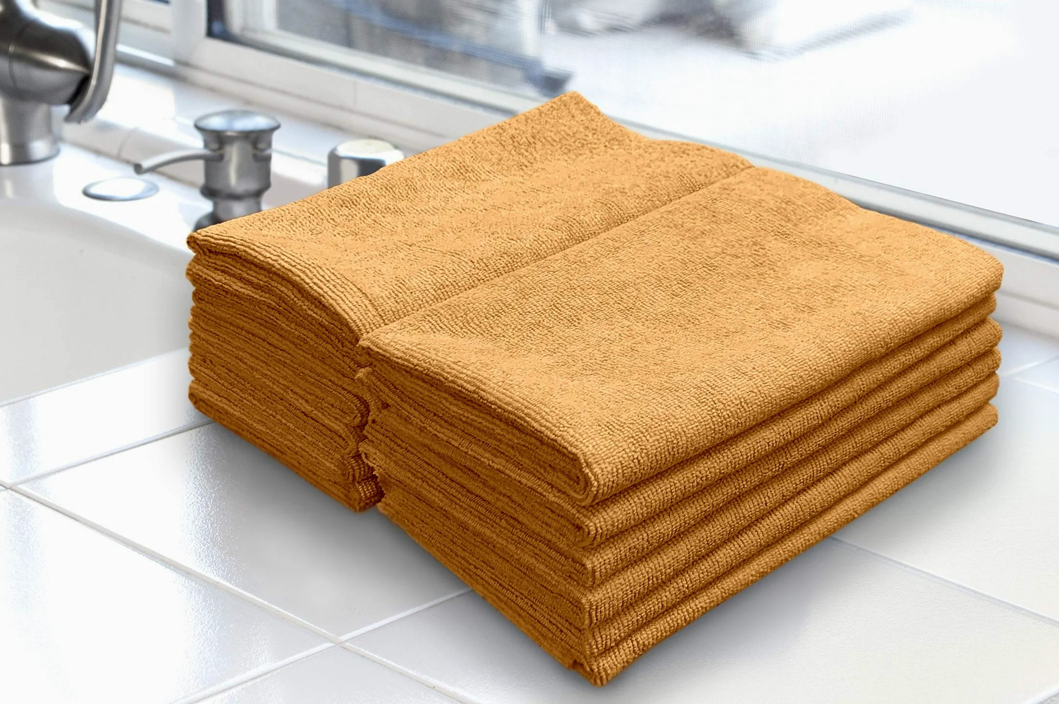 Toallas para coche de Eurow, de corte ultrasónico y alta calidad, 40 x 40 cm, 250 g/m², pack de 12