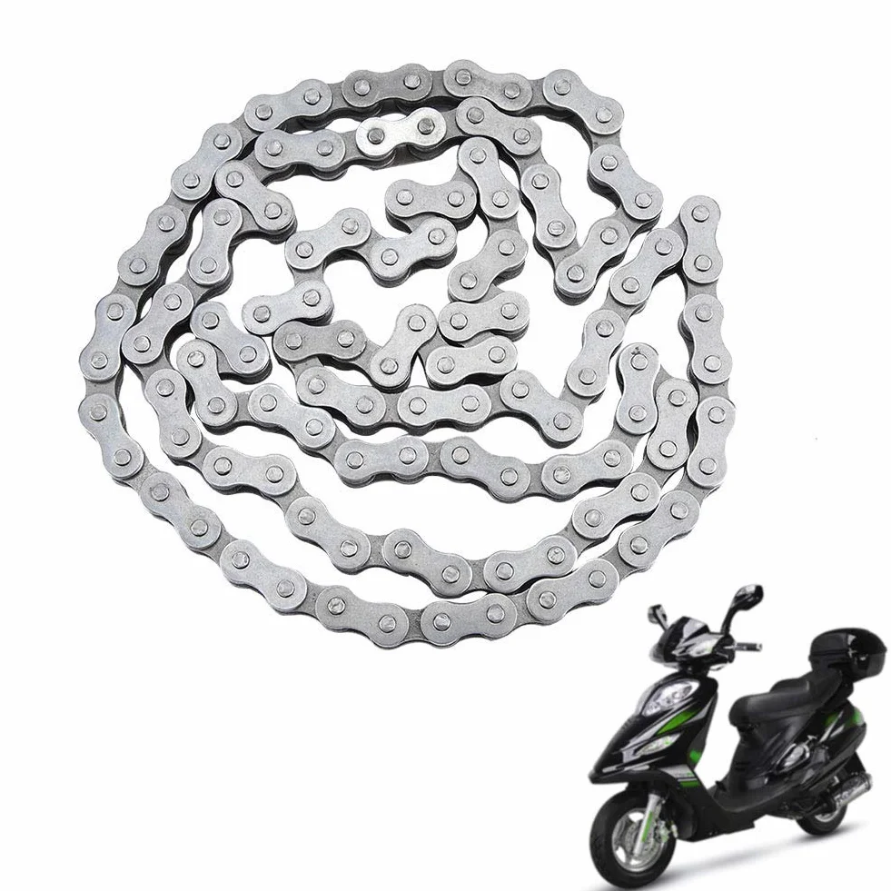 Yctze para cadena bicimoto cadena bicimoto Cadena de motor 415-110L Cadena de eslabones de motor de acero inoxidable 415H cadena bugie reemplazo para bicicleta motorizada