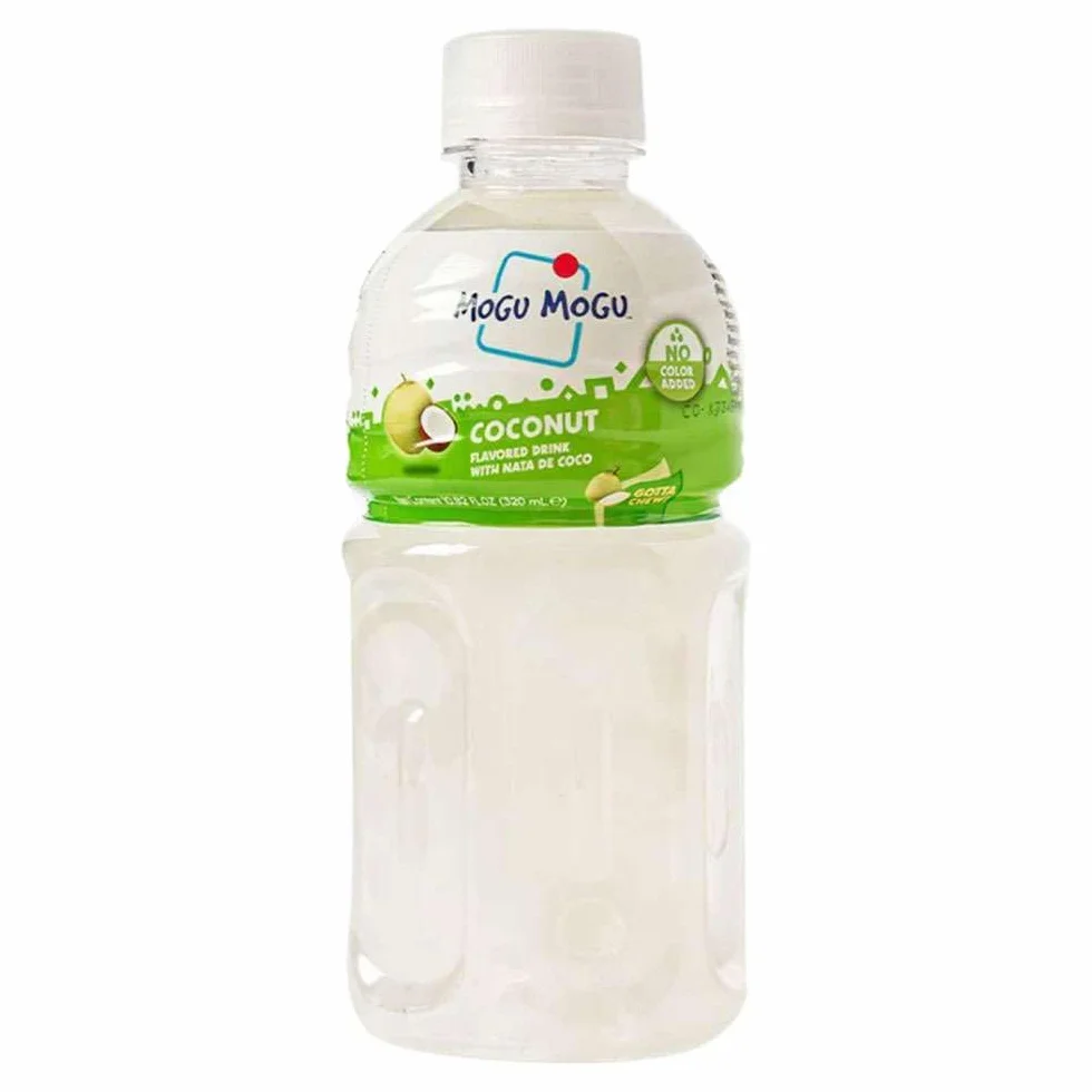 Mogu Mogu Coco 320 ml Pack 3 botellas con jelly nata de coco Refresco tropical