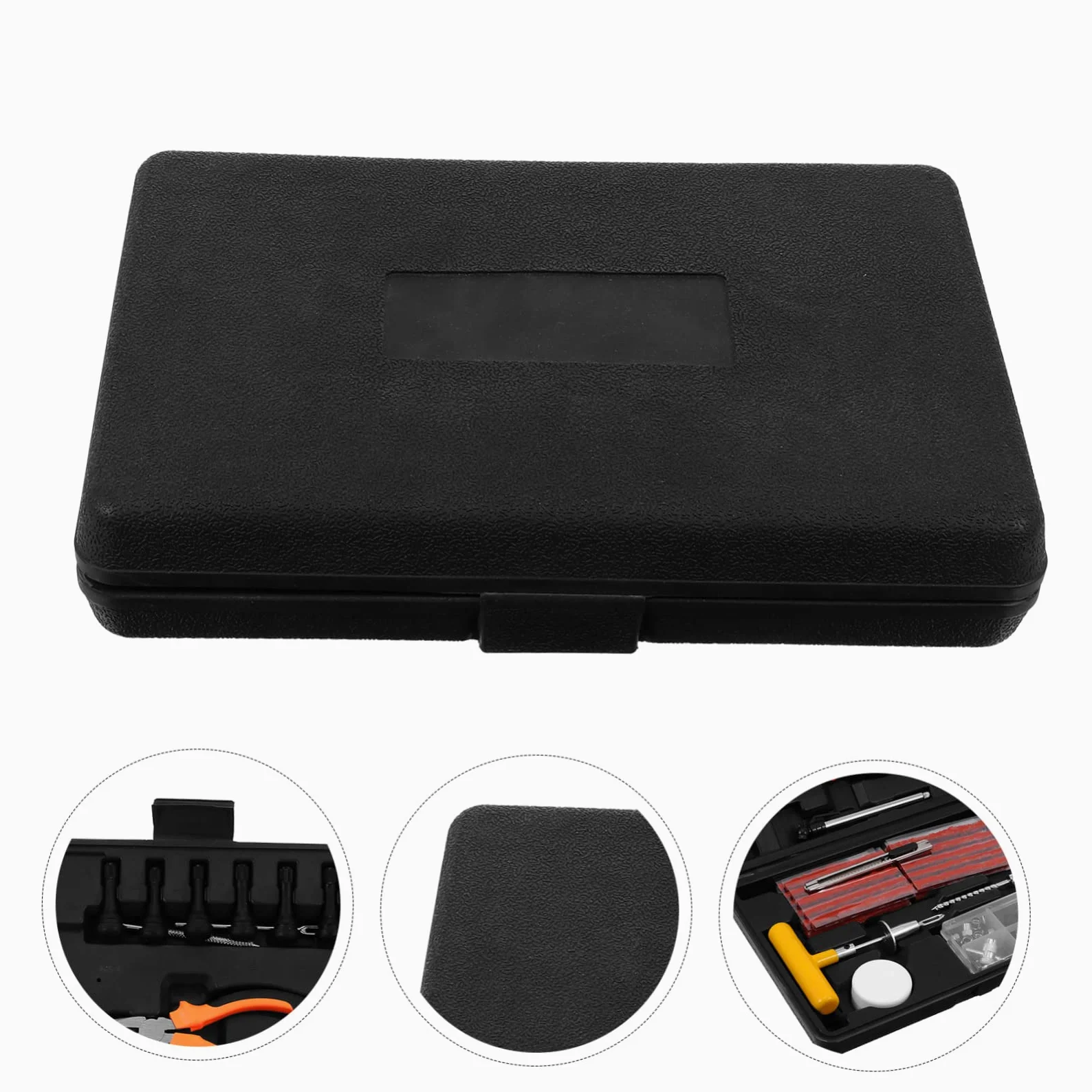 Kit de Reparación de Neumáticos para Automóviles 100 Piezas | Kit Reparación Neumáticos Coche Portátil, Kit de Herramientas para Coche, Fácil de Operar y Ligero