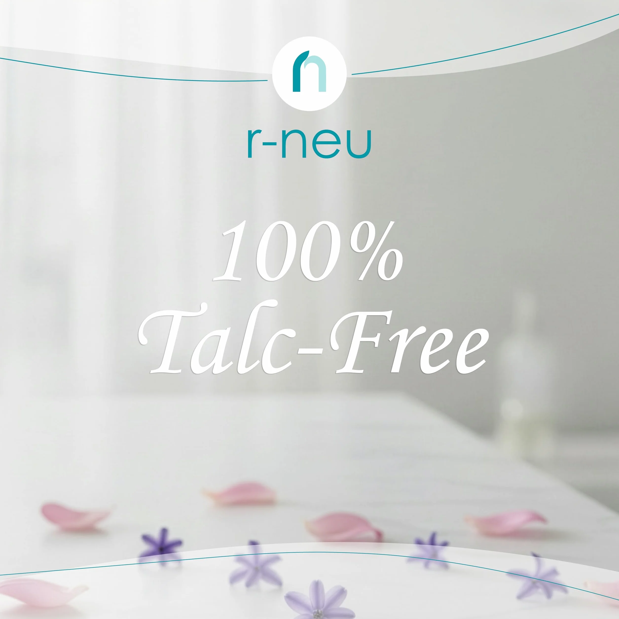 R-NEU Polvo Corporal para Mujer 10 onzas, Libre de Talco, Perfumado de Pétalos de Rosa, Extra Grande