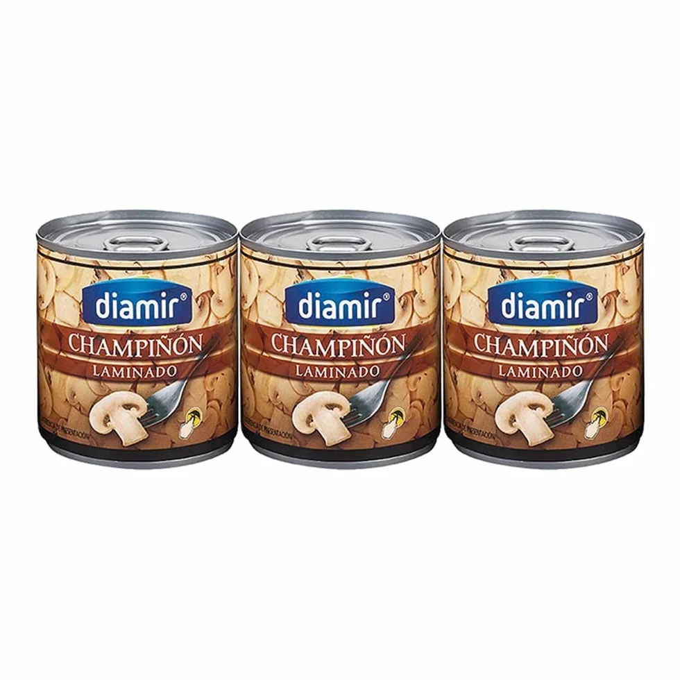 Champiñón Diamir Laminado Lata 185gr Pack de 3