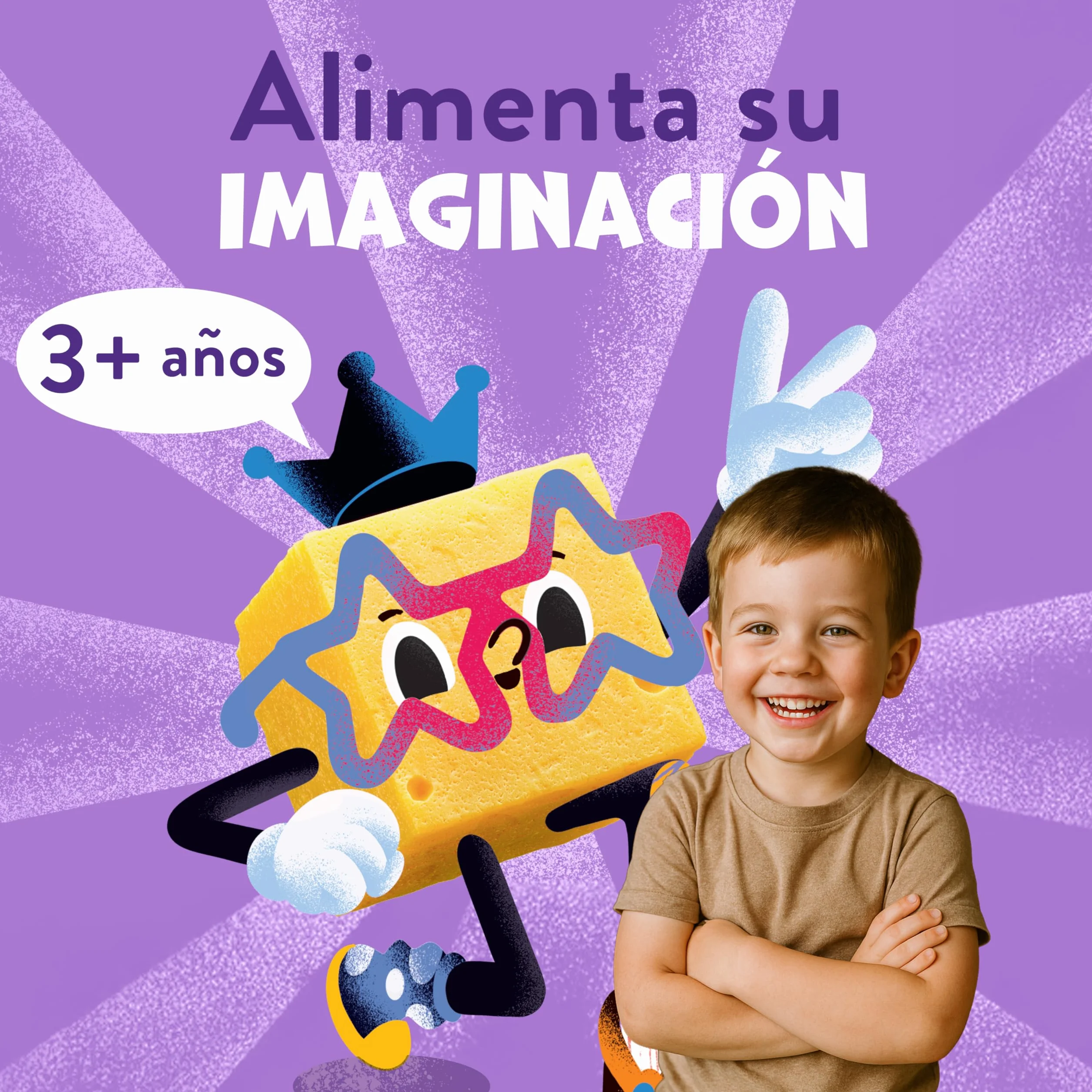 Dino Puff Snack para Niños Queso y Cebolla Horneado con Trigo Integral y Queso Cheddar 30g