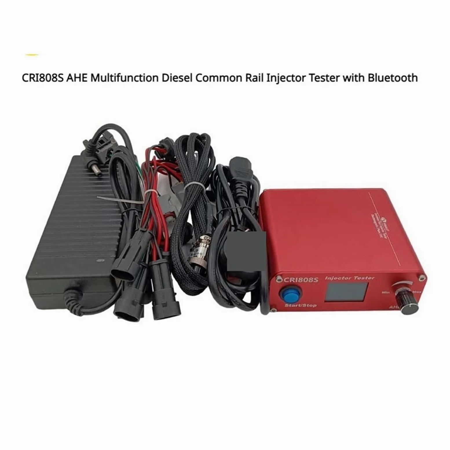 Probador de inyectores Comprobador de inyectores diésel Common Rail multifunción CRI808S AHE con Bluetooth Prueba de presión de Apertura, Prueba de Fugas