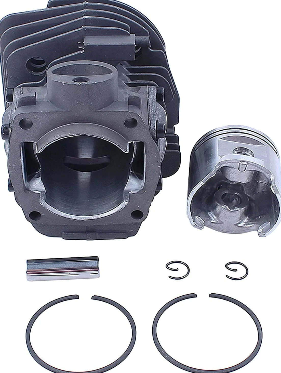 Junta de cárter Motor Cilindro 45 mm, Filtro línea Combustible, Adecuado para motosierras Gasolina 2 Tiempos 353, 351, 350 y 346XP
