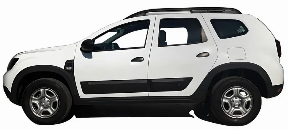 Kit de molduras ABS para puerta lateral de 4 piezas, 2010-2017 para Dacia Duster