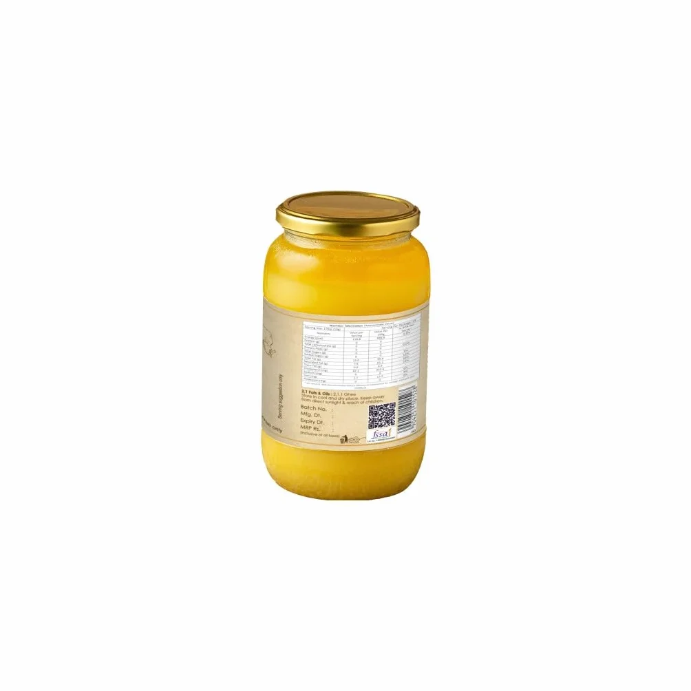Ghee de Vaca Gir A2 250 ml (8.45 oz) Mantequilla Clarificada Sin OMG Sin Lactosa Apto para Dieta Cetogénica Método Bilona