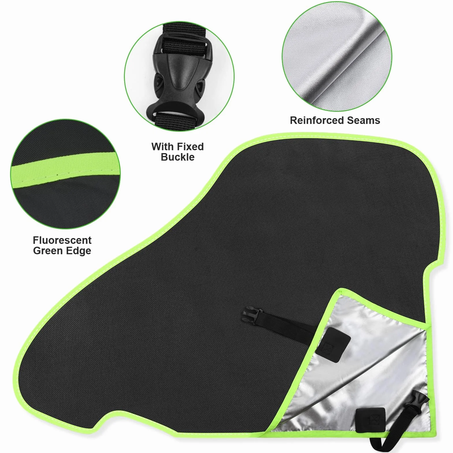 URAQT Cubierta para Remolque de Caravana Cubierta, 420D Impermeable Cubierta de Remolque para Remolquede Cabezal de Caravana Duradera Impermeable contra Lluvia y El Polvo, 94 * 65cm