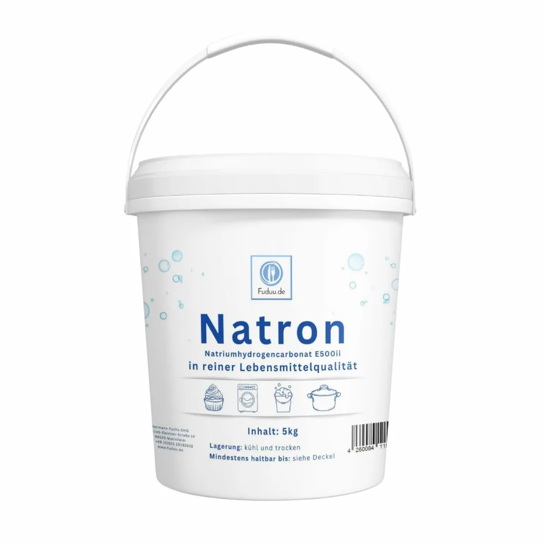 Natron polvo E500 bicarbonato de sodio NaHCO3 cubo 5 kg