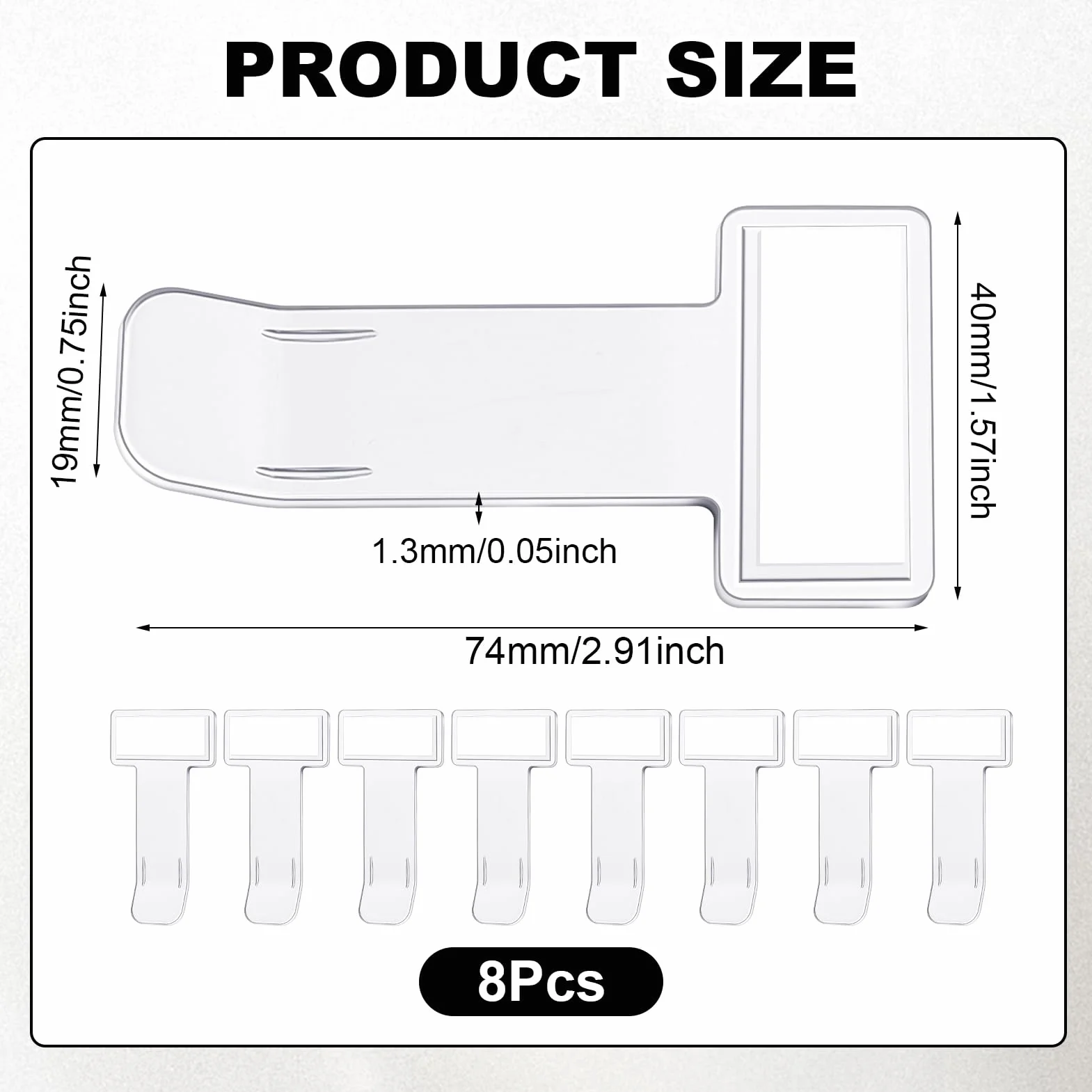 8 Piezas Clip para Boletos de Parabrisas, Pinza de Plástico para Parabrisas de Coche, Clip para Parabrisas de Coche, Estacionamiento del Parabrisas Clip para Coches Caravanas Camiones