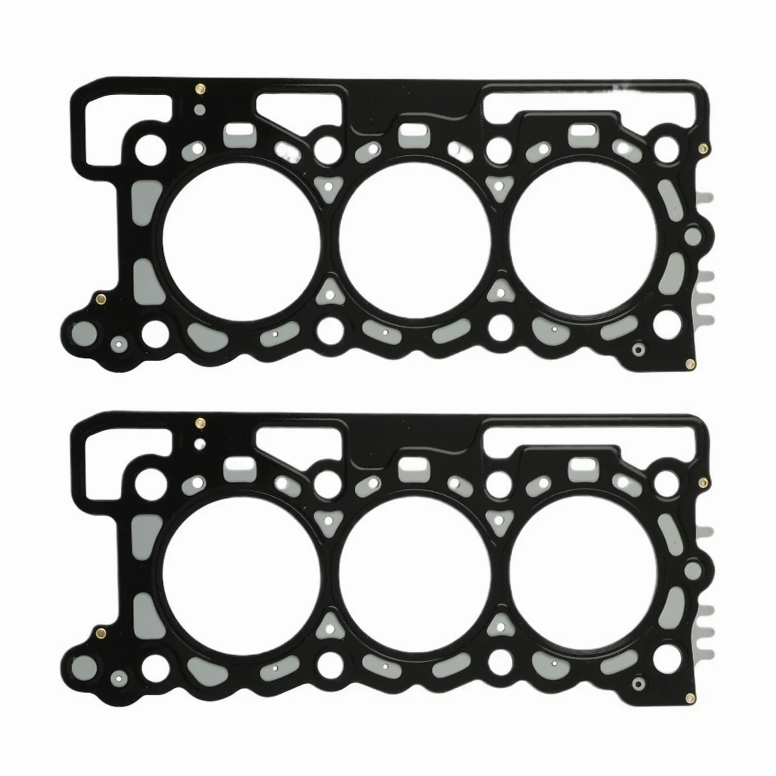 Juntas de enfriador de aceite Juego de juntas de culata para motor 3.0 T 306DT, compatible con Land Rover Range Rover L405 L320 L494 05-22 3.0T LR013066(4-tooth gasket)