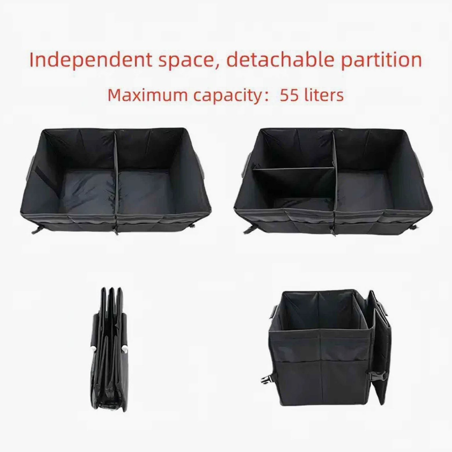 Gran Organizador De Maletero Impermeable Multicompartimentos | Organizador De Maletero Plegable Gran Capacidad Para Coche Accesorio Para Auto Camión RV Interior Viaje Compra Carga Unisex