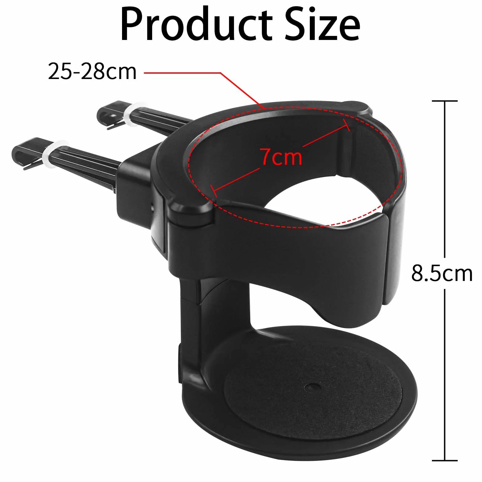 2 Pcs Portavasos Coche, Portavasos Coche Ajustable Universal, Multifuncional Portavasos para Automóvil, Soporte para Tazas En El Coche,para Botella,Latas De Bebidas,Tazas Termo, Cenicero