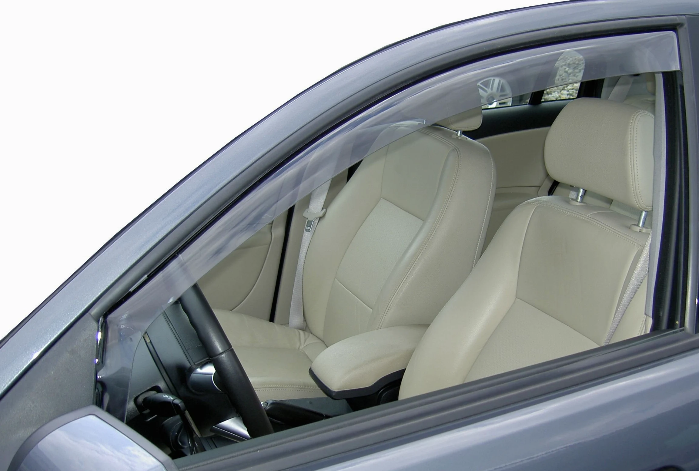 ClimAir 3642 DARK Deflectores de aire Negro compatible con Honda Jazz 5 puertas 2008-2015