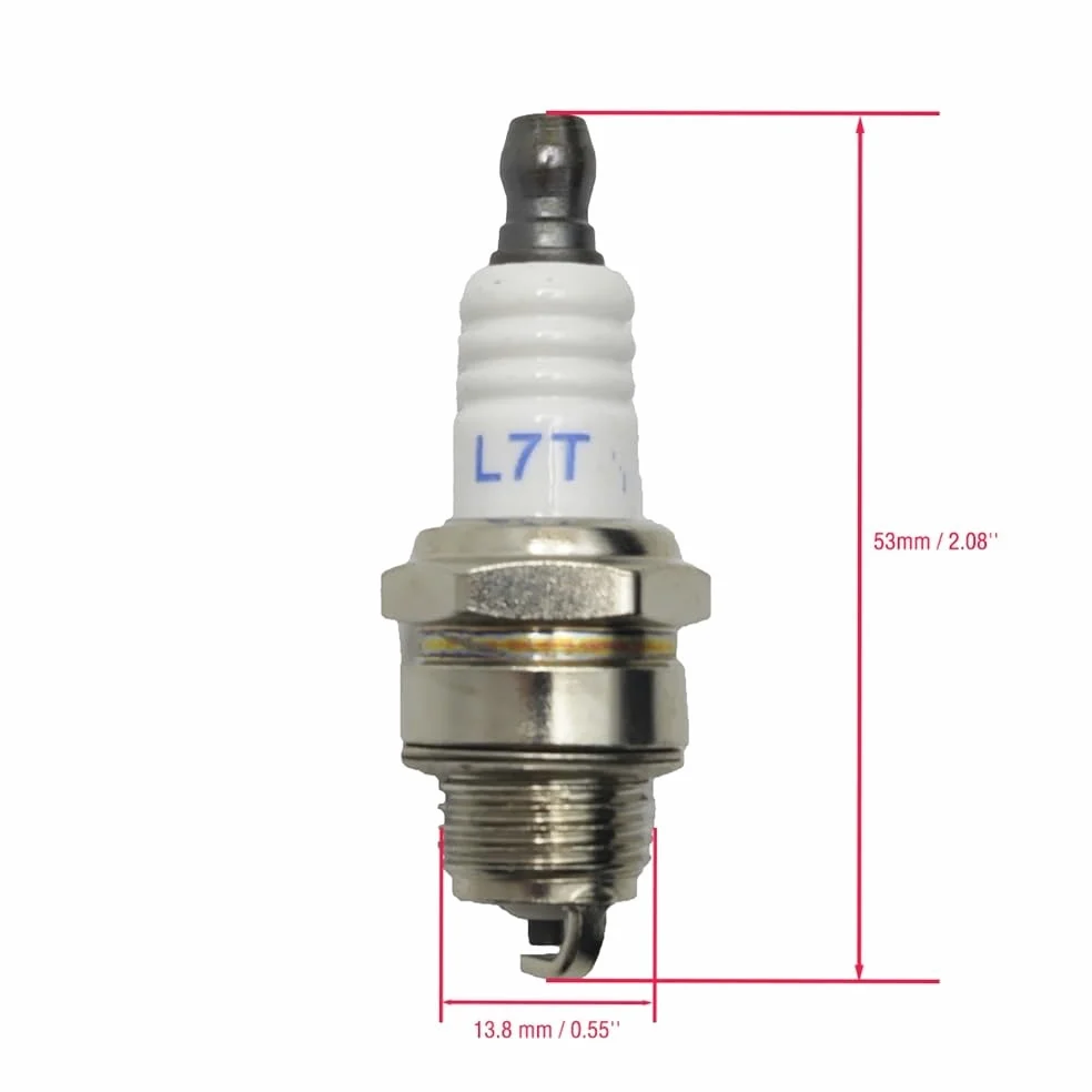 Llave Inglesa de 13 x 19 mm con Tuerca de Barra, cebador de Combustible, Kit de bujías, Apto for Motor de Motosierra