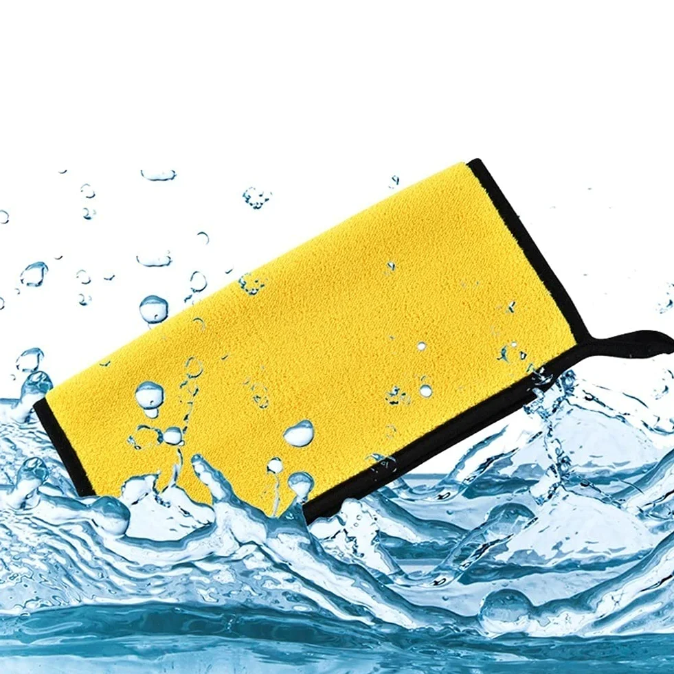 Toalla seca Toalla de microfibra para lavado de autos Paño de microfibra para detalles automáticos Toalla de limpieza para autos Paño de secado Cuidado de autos para detalles automáticos (Color : Car