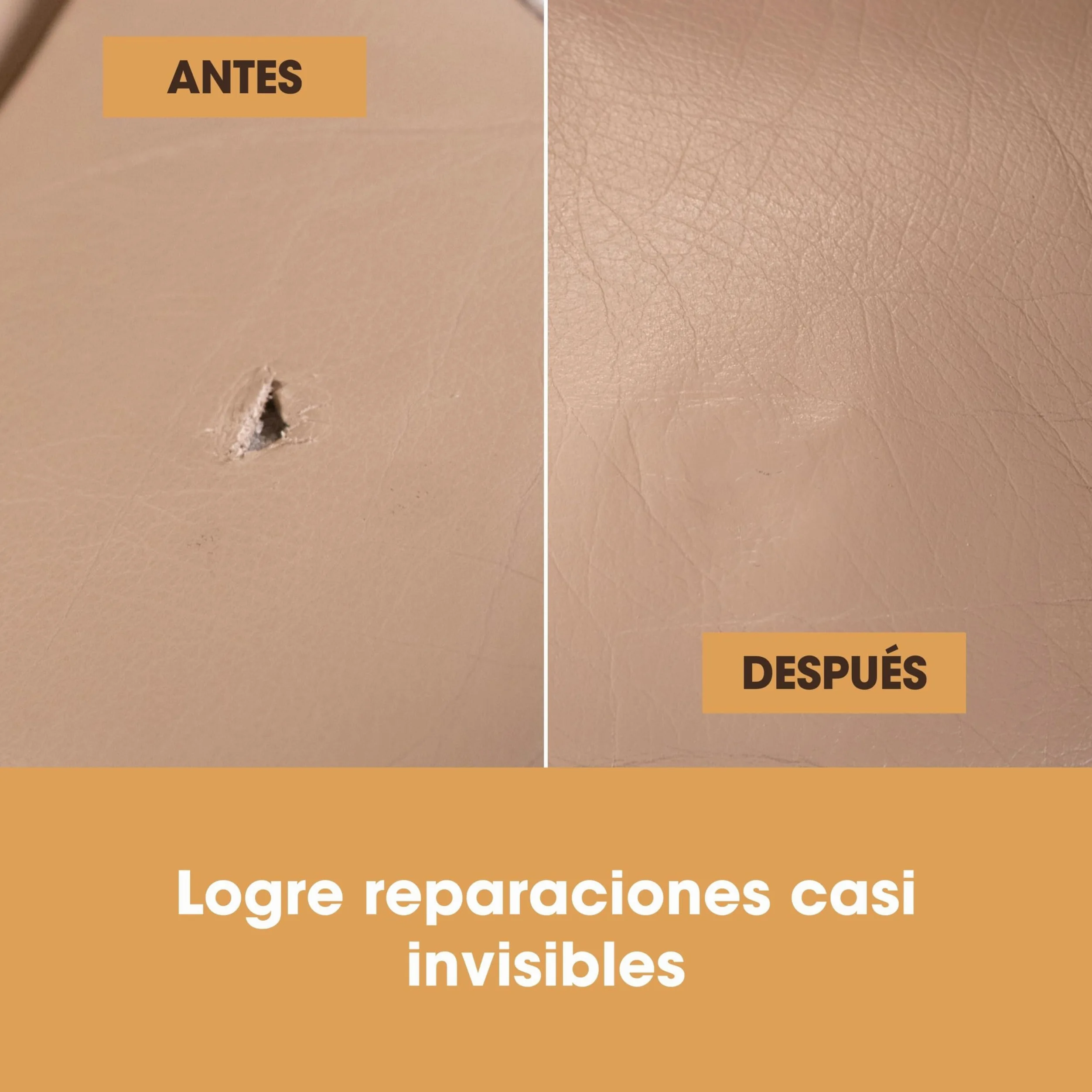 Furniture Clinic Kit Completo de Reparación de Cueros - 12 Opciones de Colores para Sofás, Asientos de Coche - Remienda, Rellena y Retoca Arañazos, Desgarros y Otras Áreas Dañadas (Gris)