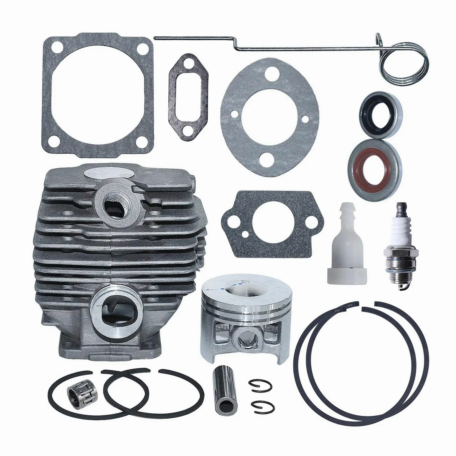 Pieza DE Recambio Kit de Junta de Sello de Aceite de pistón de Cilindro de 46 mm Compatible con Motosierra 028 028AV 028 QW WB 1118 020 1203