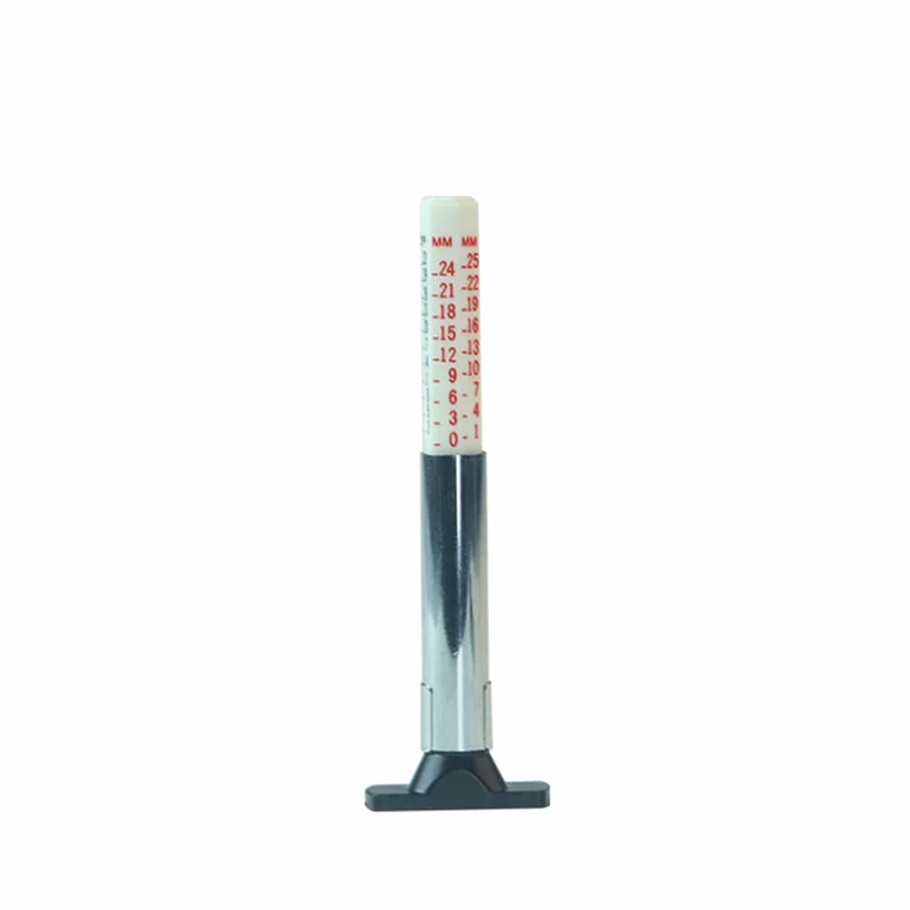 Probador de la banda de rodadura de la profundidad del neumático del mini automóvil Herramienta de detección de espesor del patrón del neumático métrico universal Medición automática del neumático de