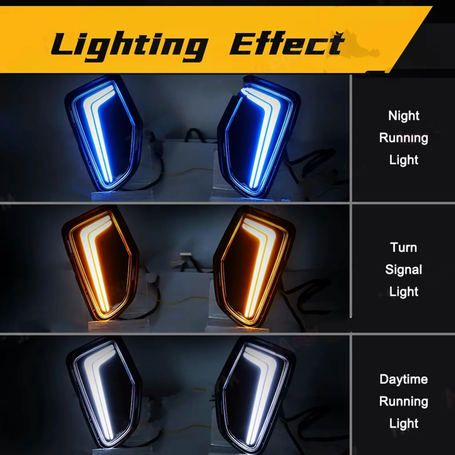 Faros Antiniebla Para Toyota Para Corolla Para Cruzar Luces Diurnas Led DRL Señal Vuelta Lámparas Niebla Parachoques Delanteros Luces Diurnas