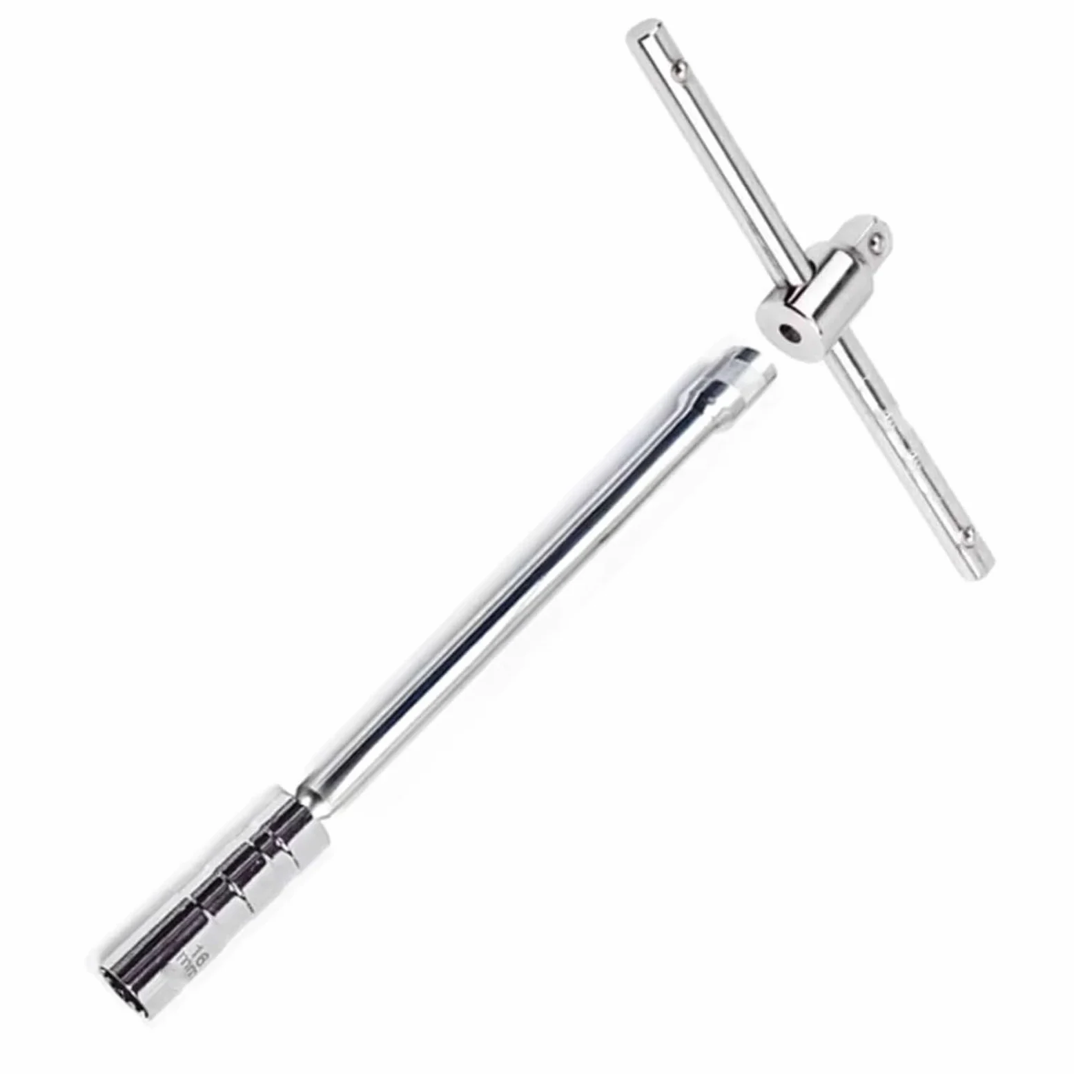 Llaves de bujías Extracción De Torsión Automática Enchufe Bujía Herramienta Magnética Llave Giratoria Extensión Larga Reparación Instalación 16mm(16mm)