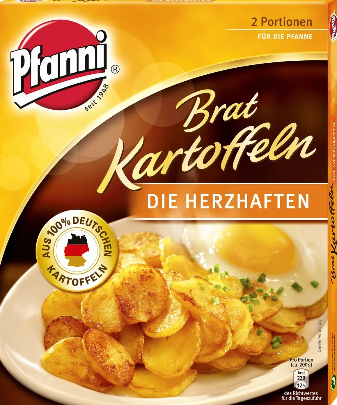 Pfanni Patata Brat Kartoffeln 400g 2 sztuk
