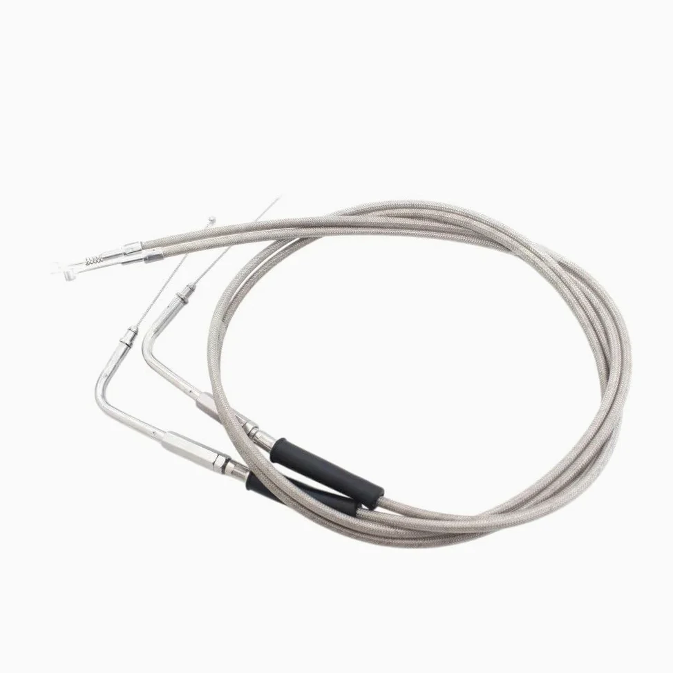 Cable de acelerador acero para motocicleta, 90cm/110cm/130cm para Sportster XL883 XL1200 para Dyna para Softail