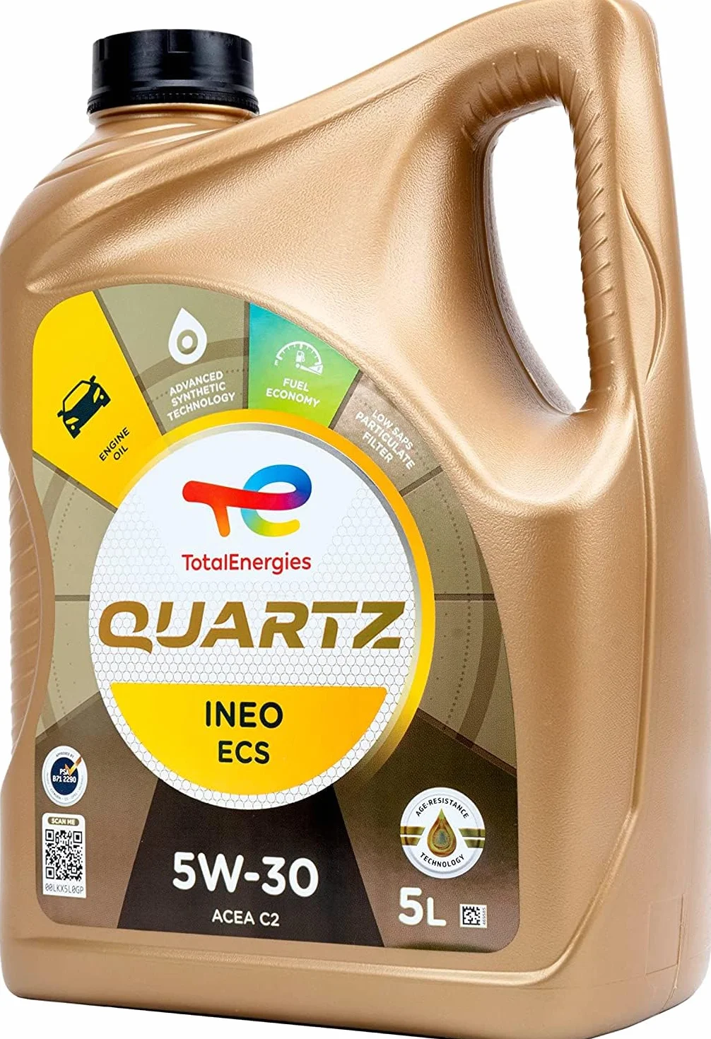 Total Quartz Ineo ECS 5W-30 Aceite Lubricante de Motor 5 Litros