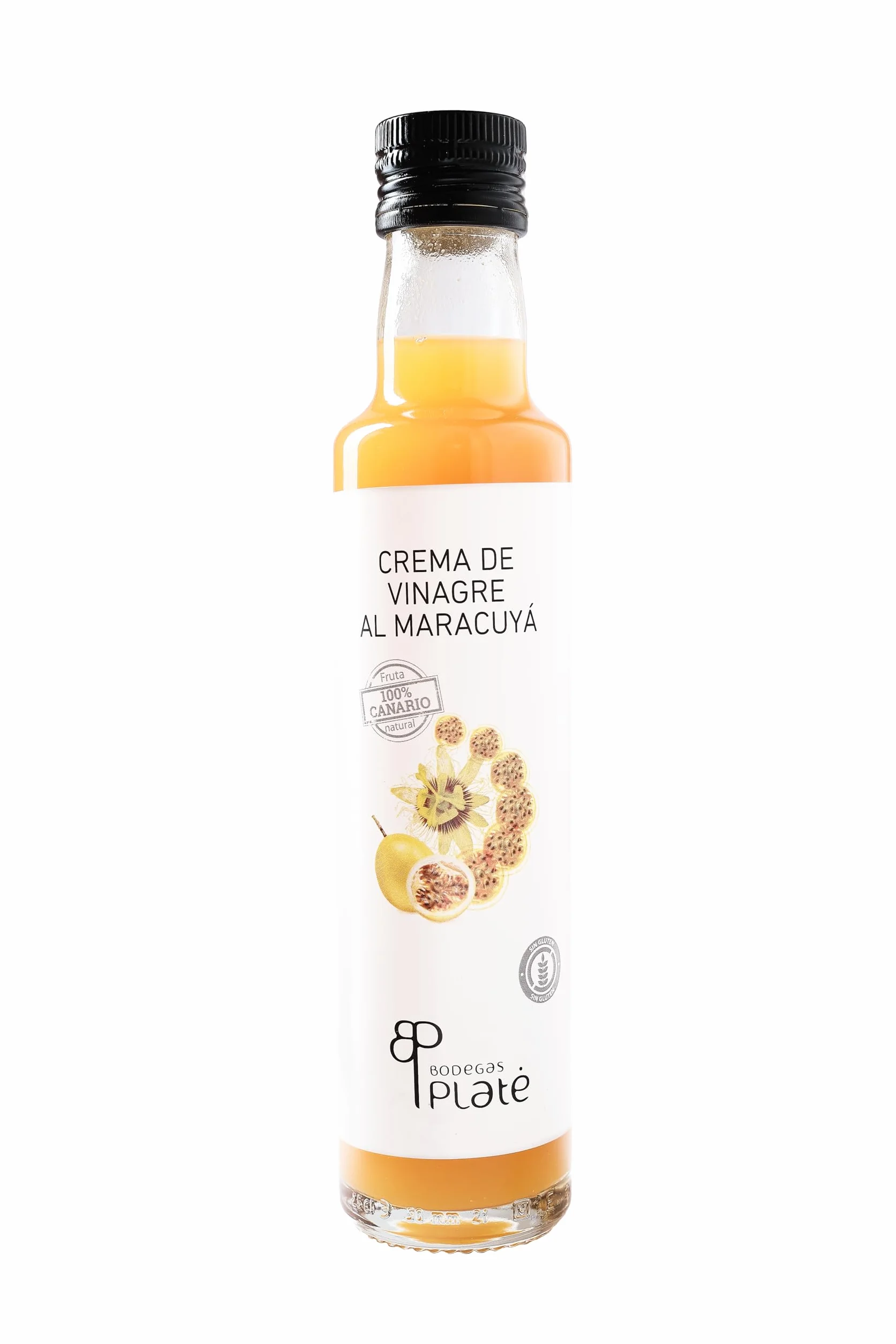 Crema de Vinagre de Maracuyá 250 ml Aderezo frutal vegano sin gluten
