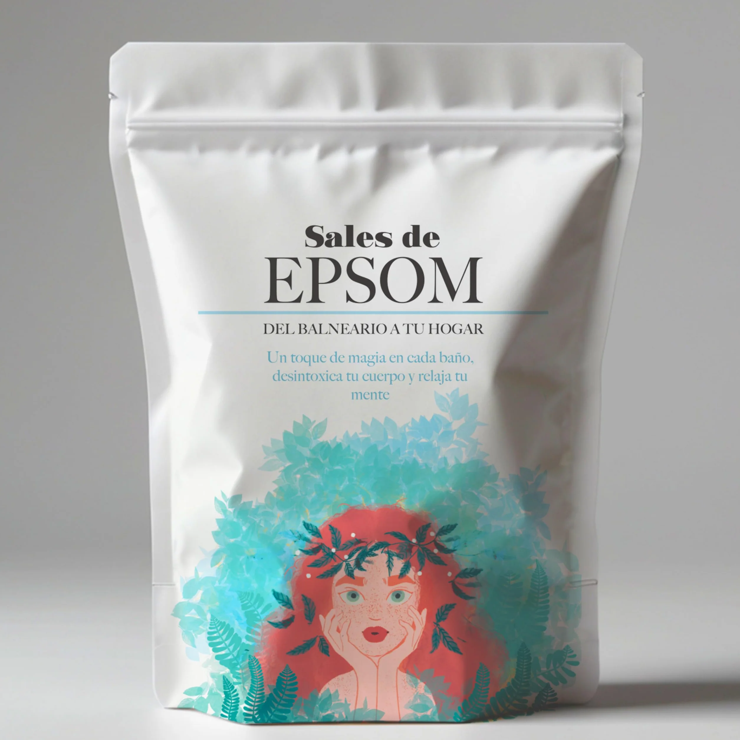 Magnesio para Baño y Pies Sales de Epsom 1kg Bienestar Relajación Muscular Revitalizante Sin Aditivos