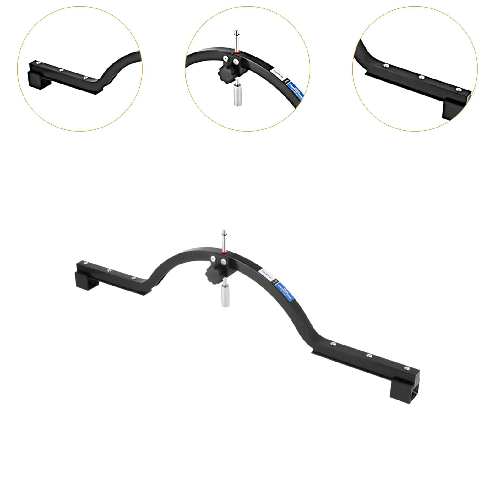 Calibrador de Alineación de Ruedas de Bicicleta, Herramienta de Ajuste de Profundo, Buje de Aleación de Aluminio, Función de Precisión, Apto, Negro