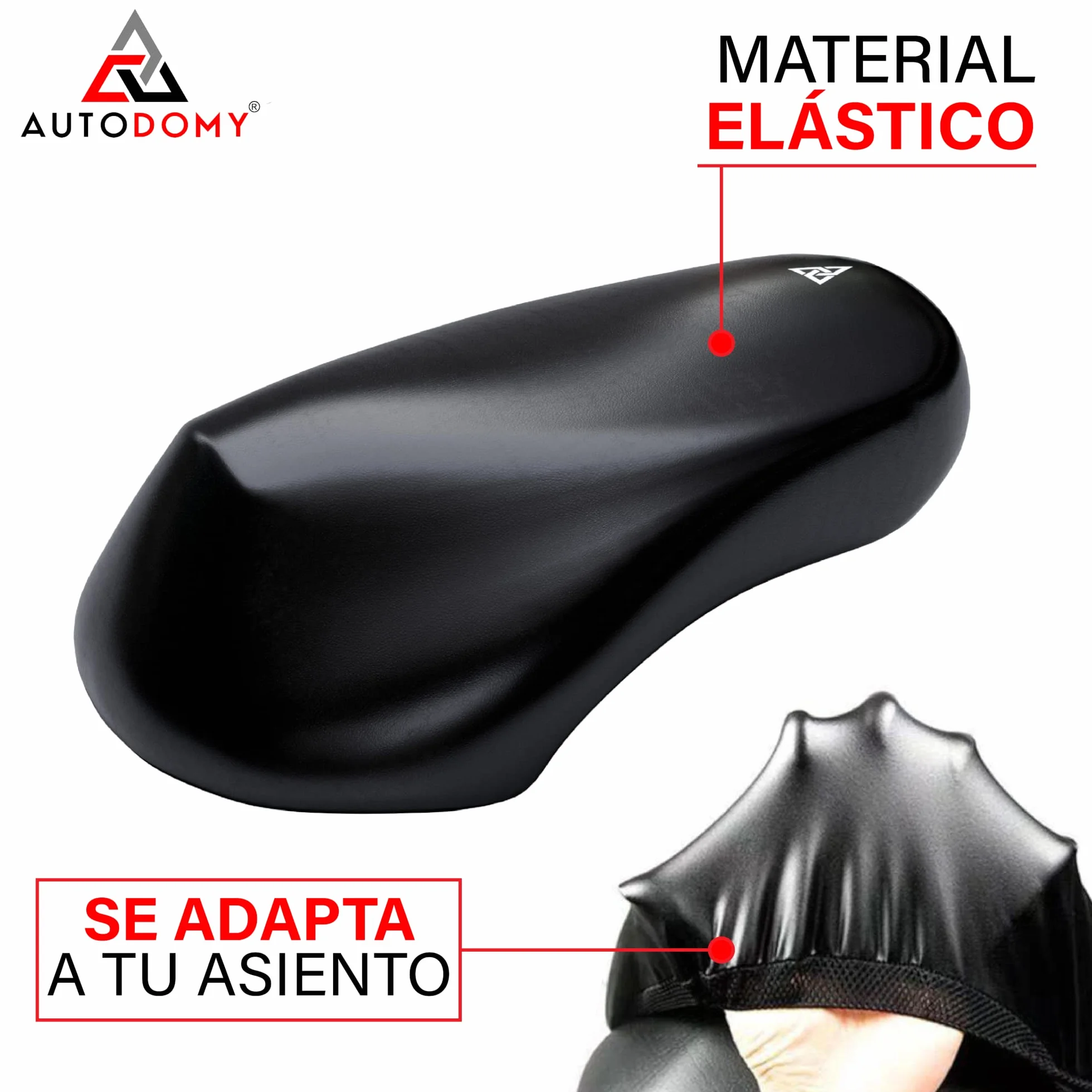 Autodomy Funda Asiento Moto Talla XL para Asientos de 90 a 110 cm | Funda para Asiento Moto Antideslizante y Resistente a Arañazos | para Todo Tipo de Motos y Scooters | Protege de la Lluvia y el Sol