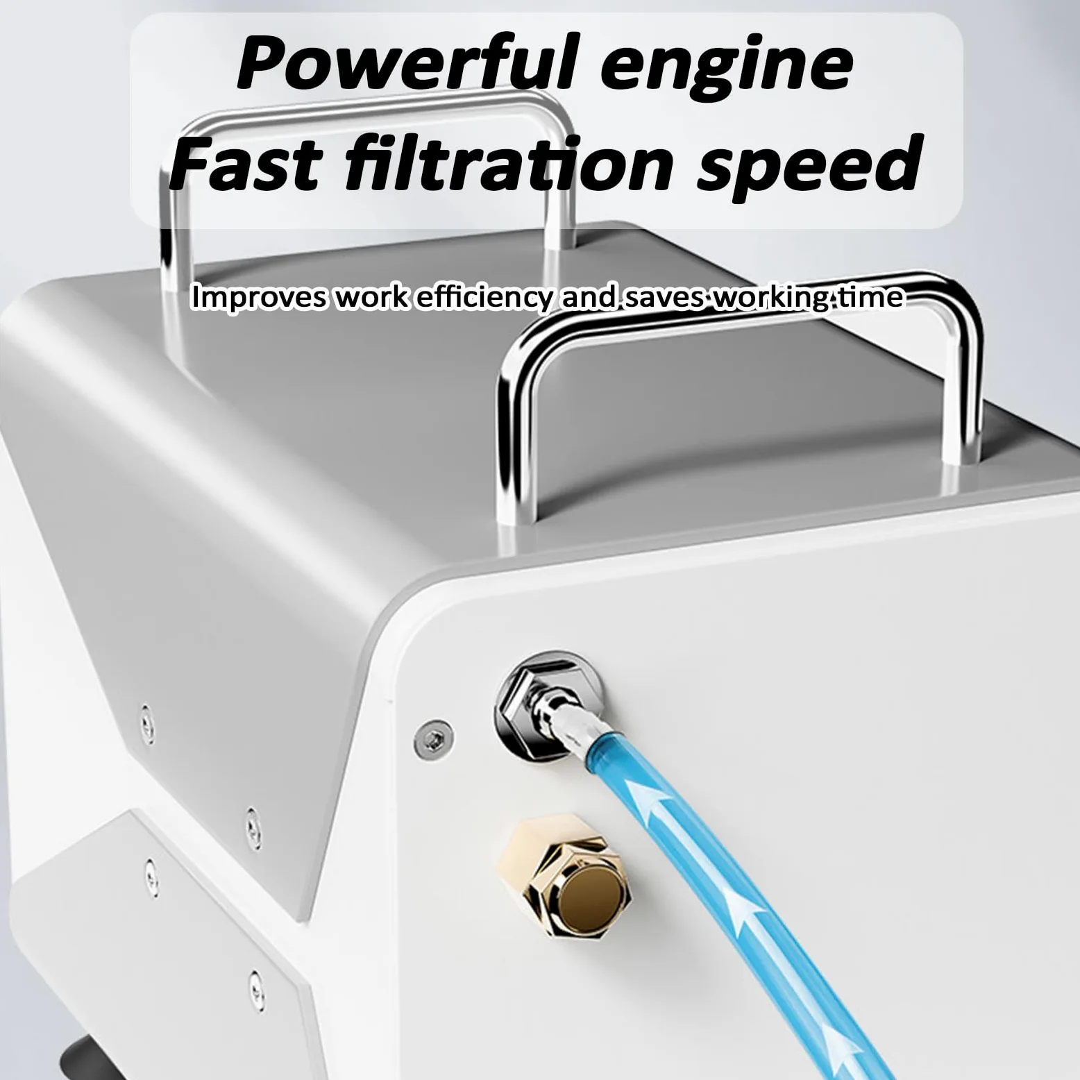 Bomba de vacío de presión Negativa, diafragma de Velocidad Ajustable, Control de Flujo Variable, Incluye Cabezales de Bomba y silenciador para Aplicaciones químicas. (30l)