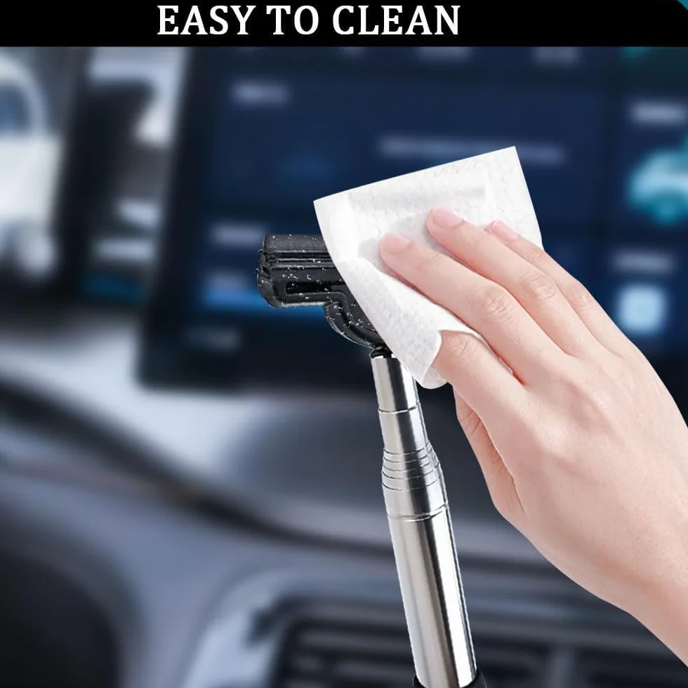 Limpiacristales para coche, 2 unidades, mini limpiacristales retráctiles para espejo retrovisor, extractor de lluvia y niebla