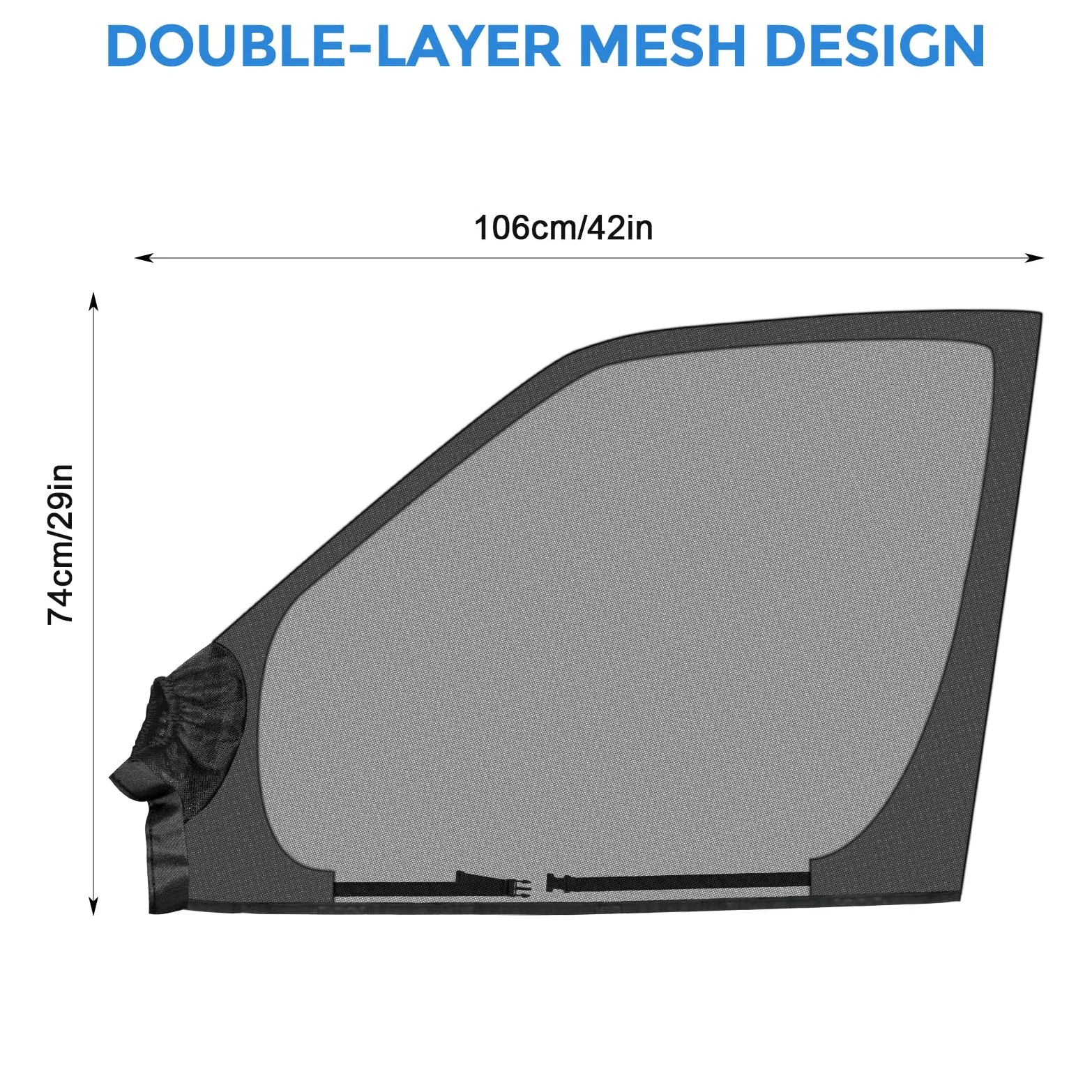 Mosquitera para Puerta Delantera Coche Ventana Parasol Compatible con Mercedes Sprinter, 1 para Amino Universal, Compatible con FIAT Ducato, Transpirable Compatible con Otra Vans