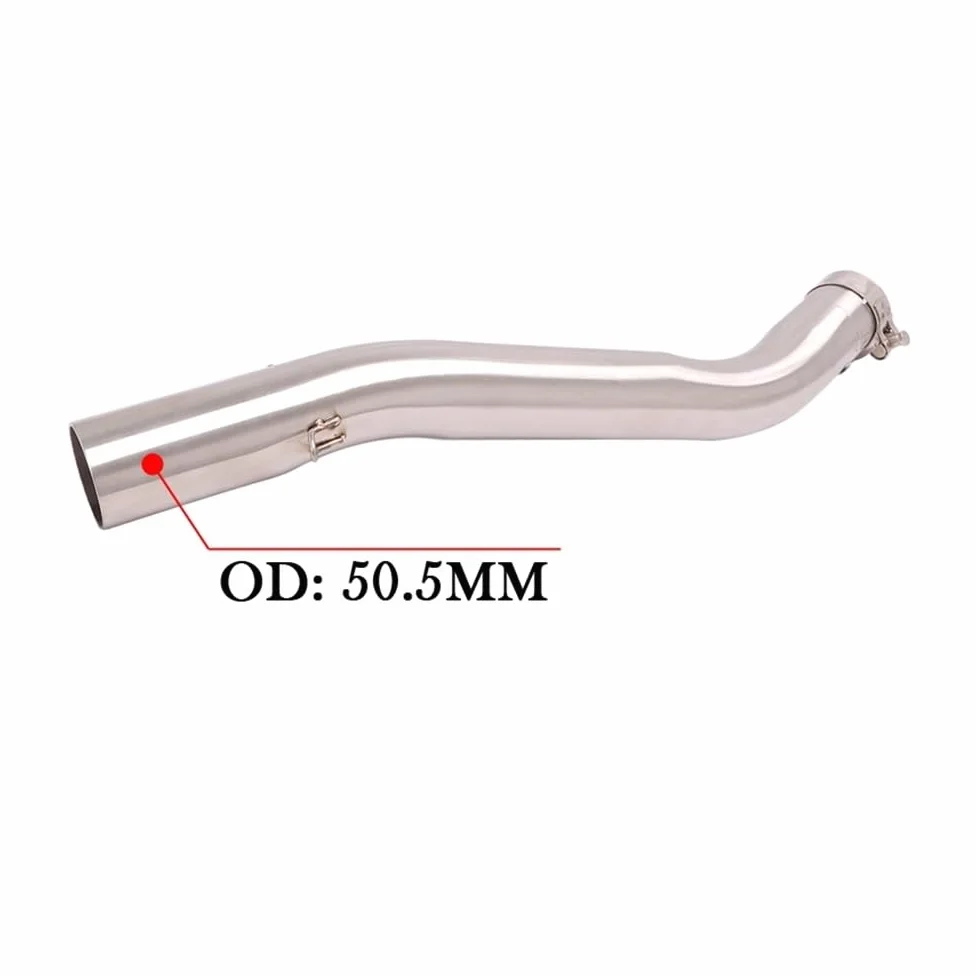 para CBR600 CBR 600 F4 F4I 1999-2007 De Silenciador Escape Motocicleta Modificación del Tubo Enlace Medio 51 Mm Motocicleta Tubo Escape Silenciador