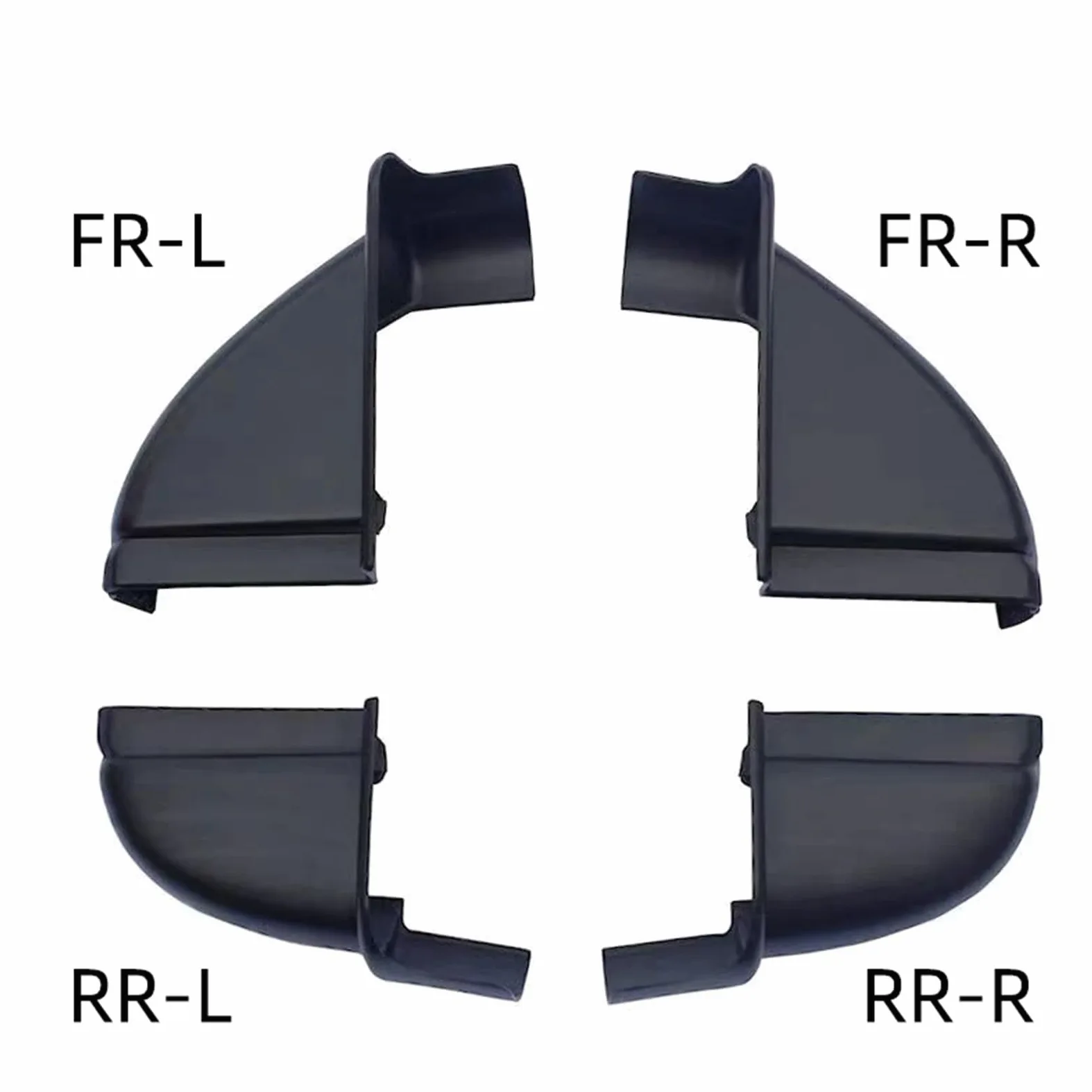 Faldas Laterales Coche Tapa Extremo Estribo Lateral Puerta Coche para Nissan para NAVARA D23 NP300 2015 2016 2017, Cubierta Tapón Estribo para Coche Faldones Laterales(Rear Right)