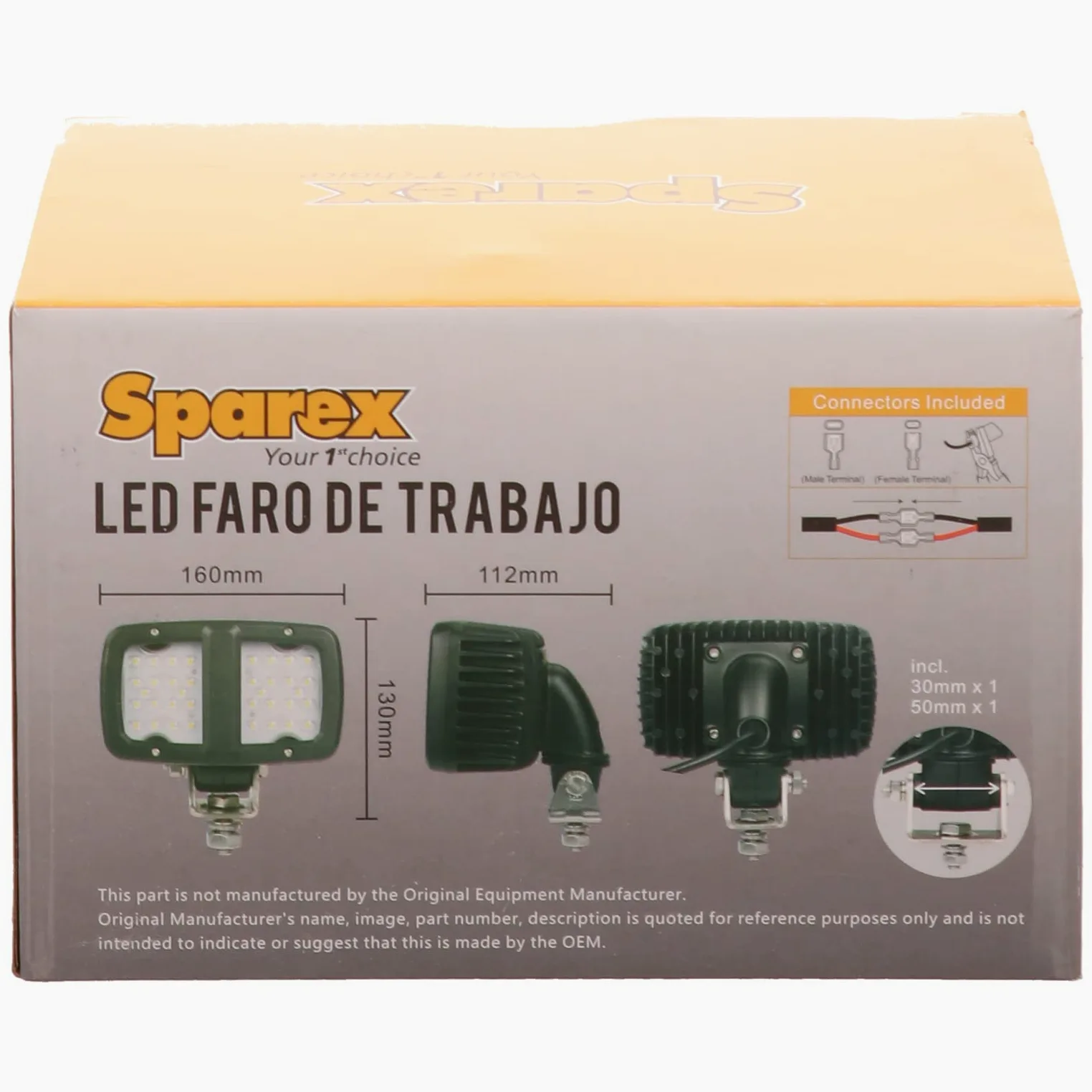 Faro de Trabajo LED Fendt/Universal, 72W - 5420 Lúmenes