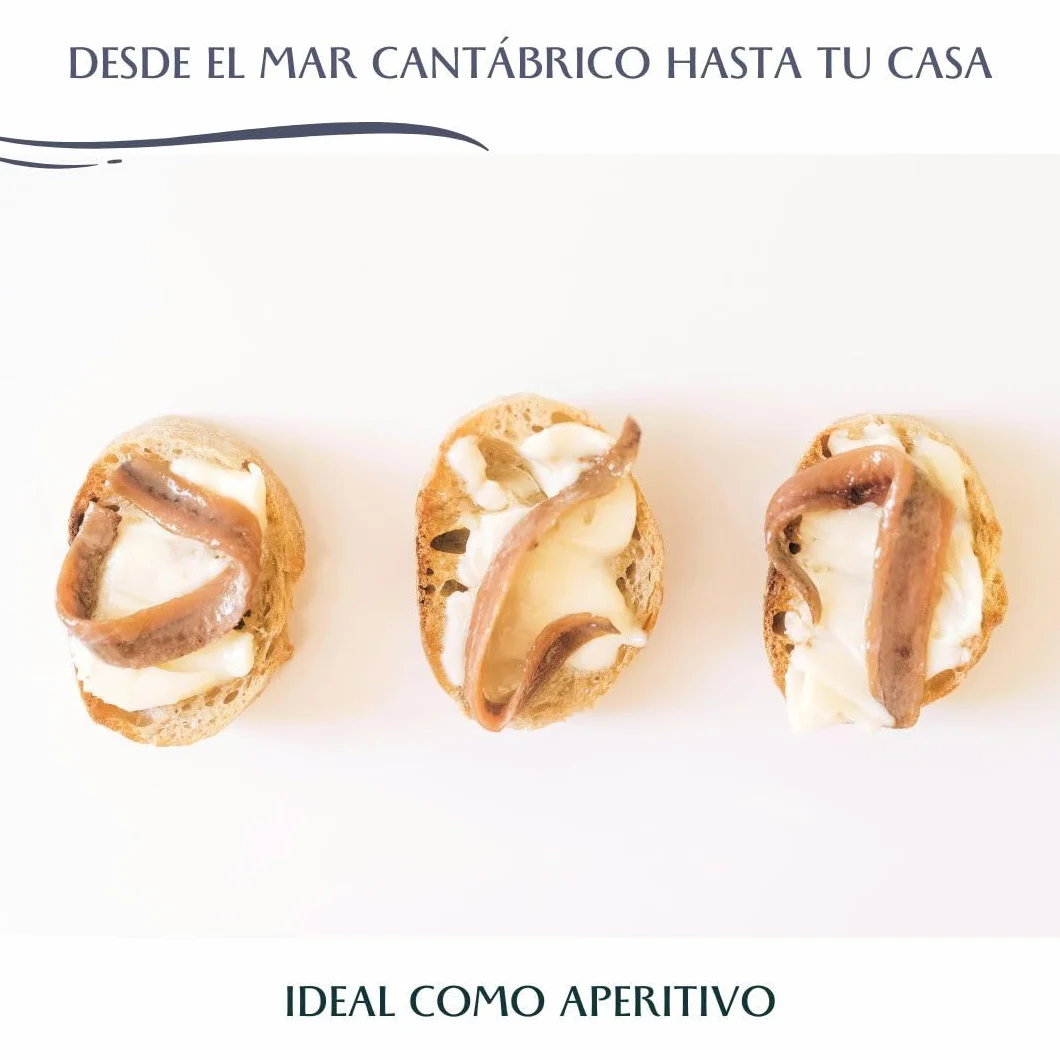 CANTABRICO GOURMET Anchoas de Santoña en Aceite 36-46 Filetes Artesanales Premium 200gr