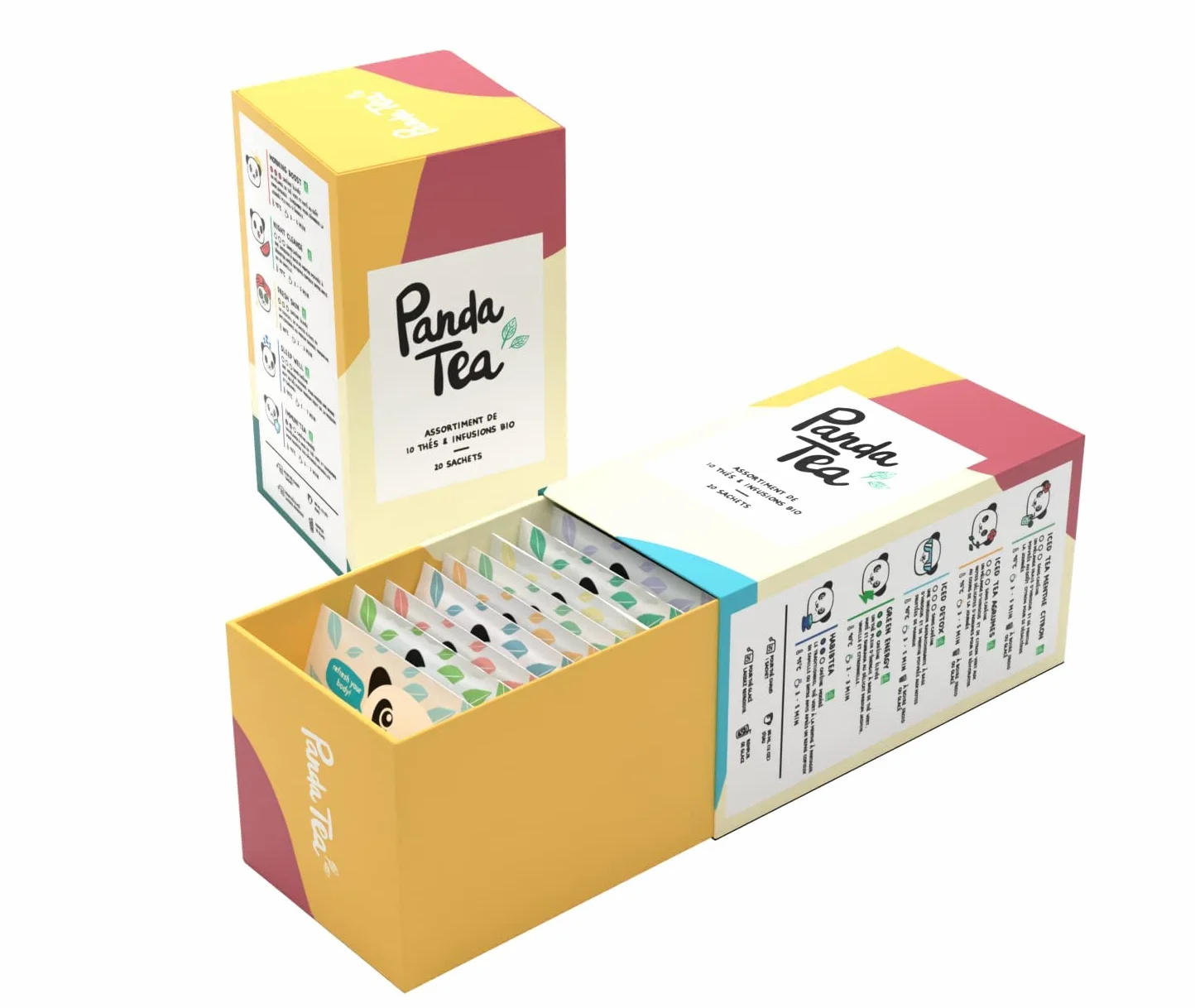 Estuche de 20 bolsitas – Surtidos de 10 tés e infusiones orgánicas