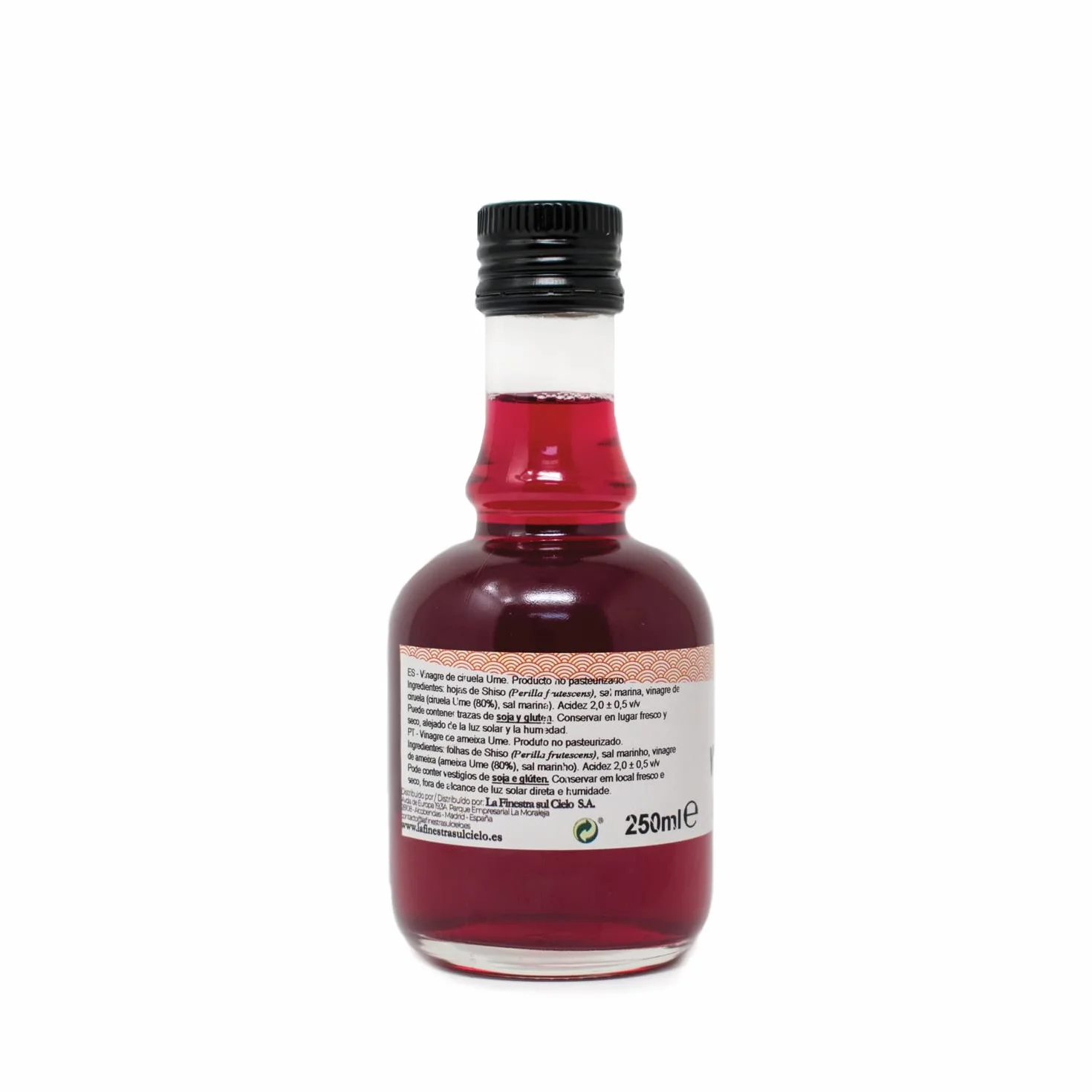 Vinagre de ciruela umeboshi 250 ml La Finestra Sul Cielo