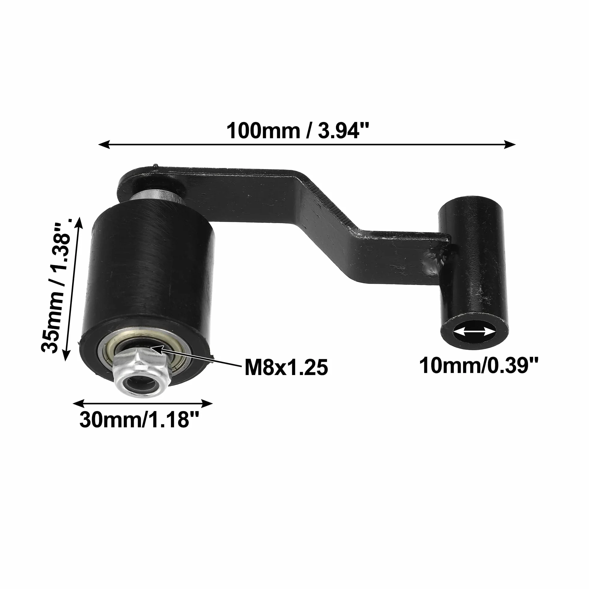 A ABSOPRO Cadena Tensor Ajustador Juego para Moto para 110cc 125cc Negro