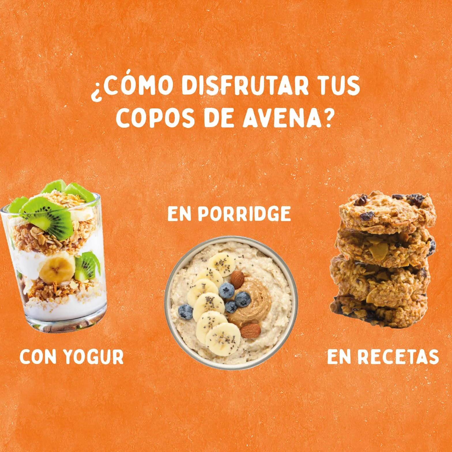Copos Suaves de Avena Integral Ecológica El Granero Integral 500 g Sin Azúcar Sin Gluten Vegano Alto en Fibra